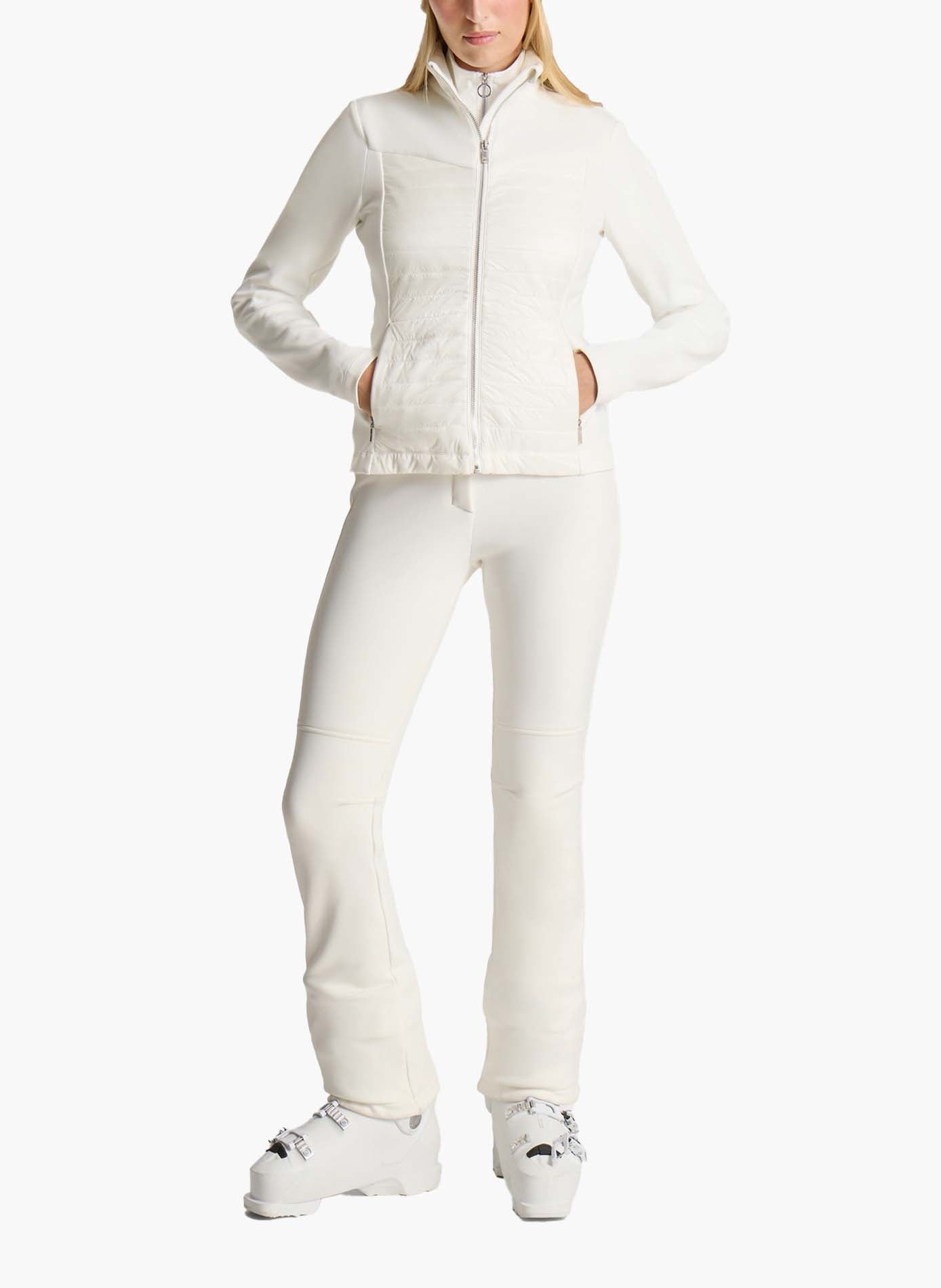 Veste technique asponita col montant coupe ajustée FUSALP Blanc