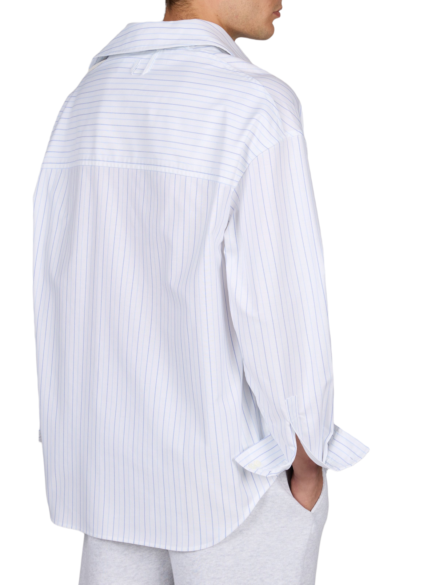 Wijd gestreept overhemd JACQUEMUS Blauw