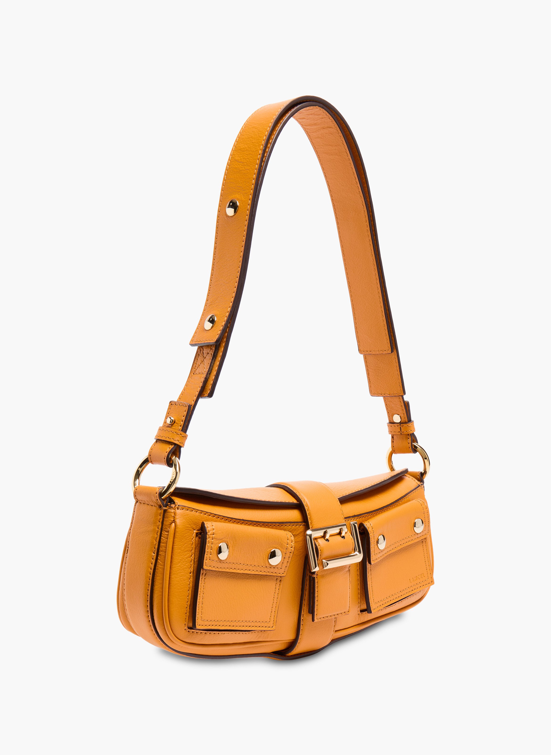 Sac fourreau multipocket de lancel, cuir grainé curcuma LANCEL Orange