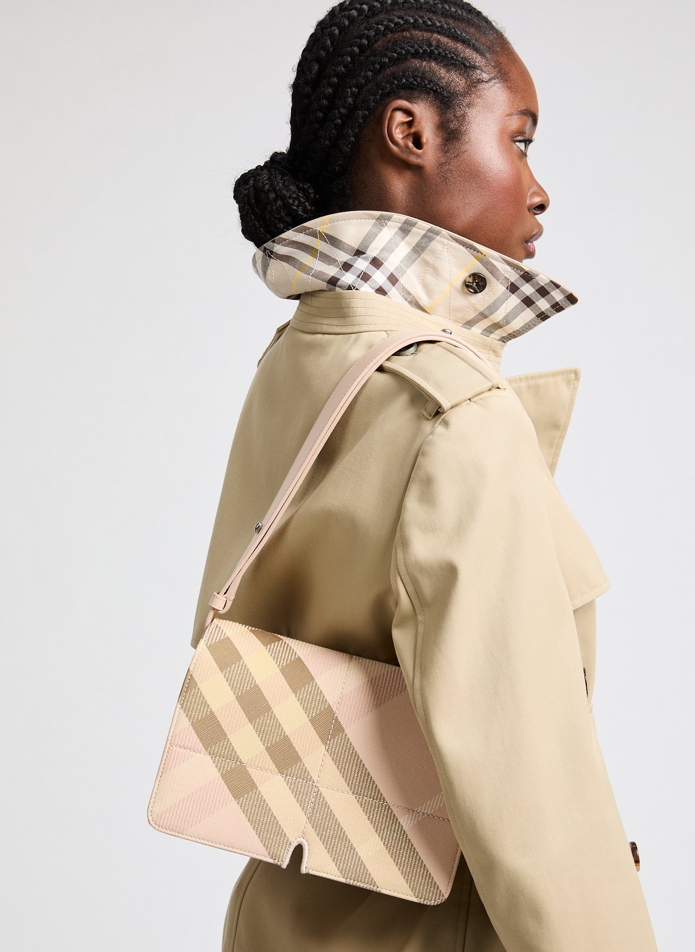 Short slim trench coat BURBERRY Beige