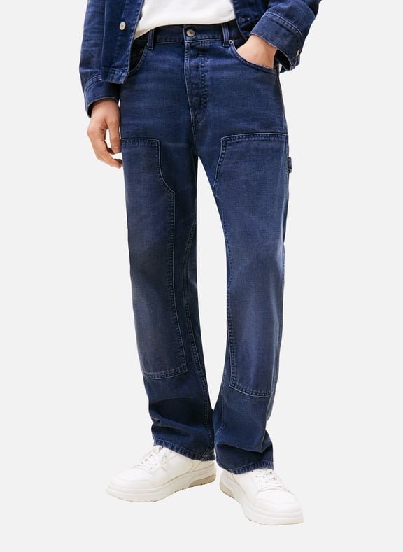 Straight Leg Carpenter Jeans Blue by TOMMY HILFIGER TOMMY HILFIGER Straight Leg Carpenter Jeans Blue