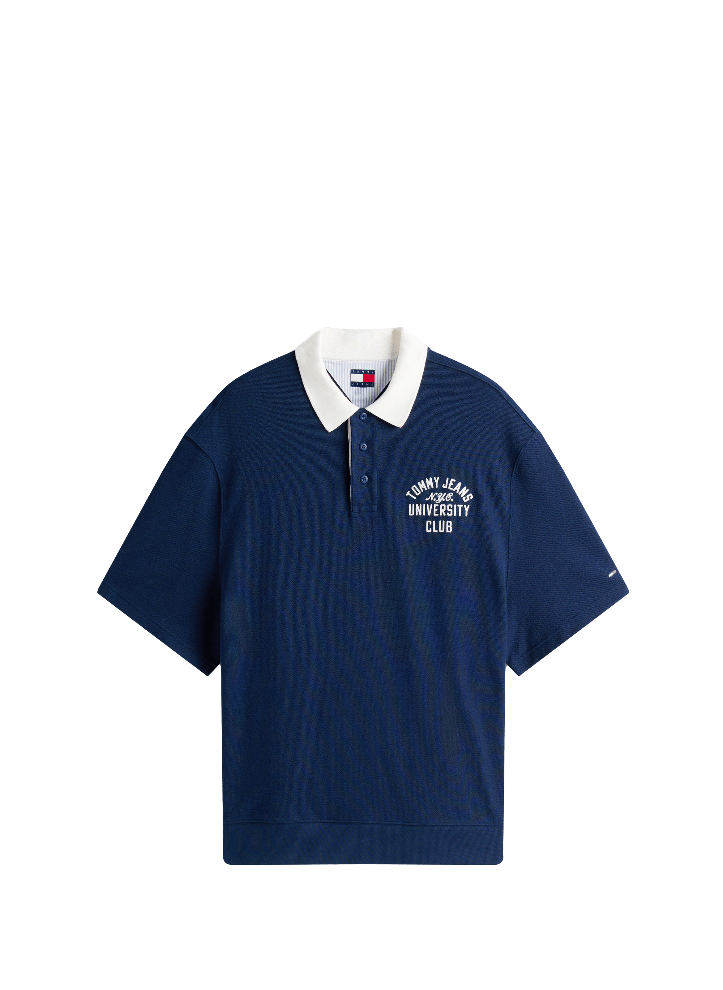 Oversized cotton polo TOMMY HILFIGER Blue