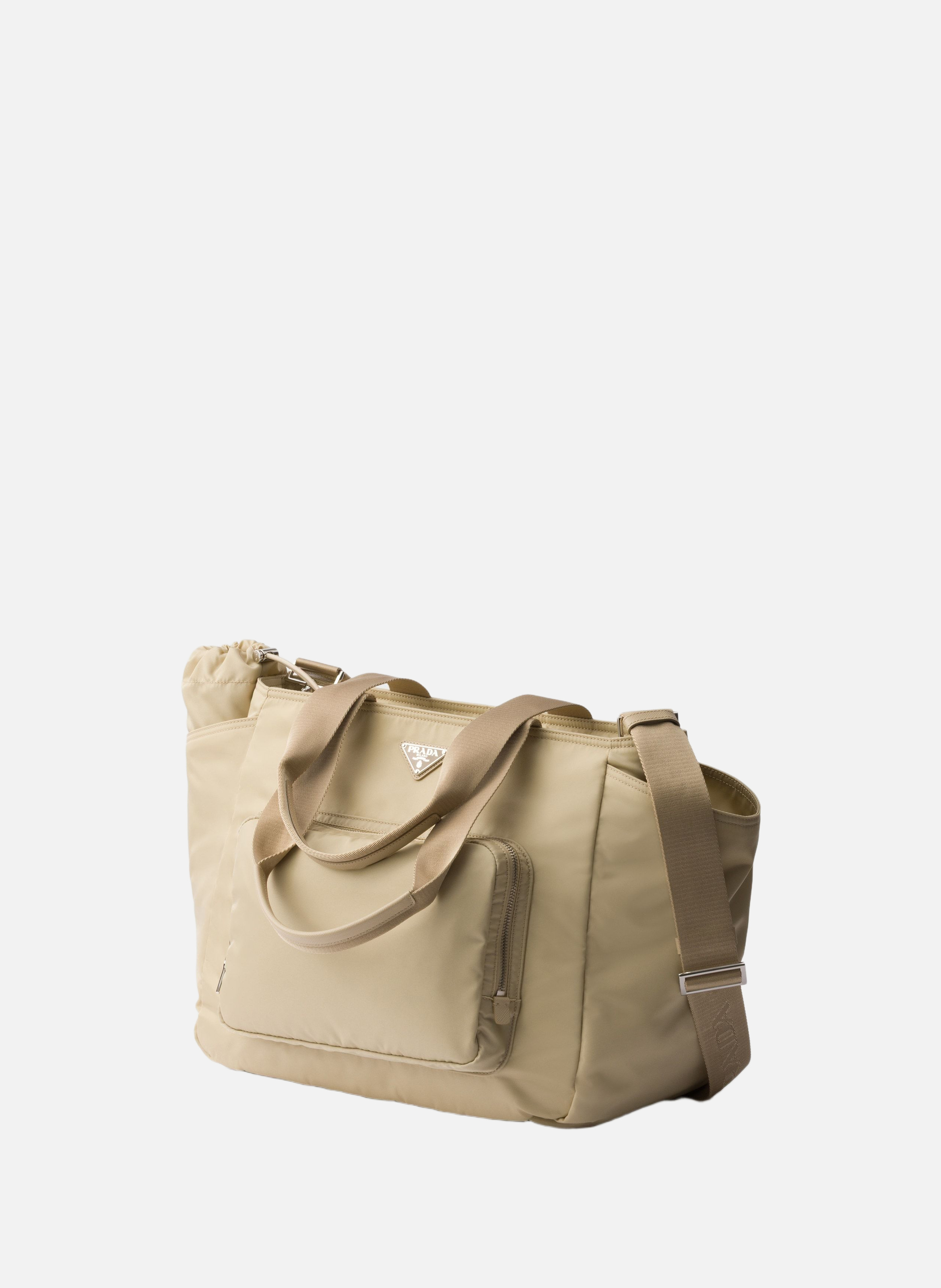 Sac à langer en re-nylon prada PRADA Beige