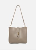 Bucket bag - Top Double  Galet - in - or