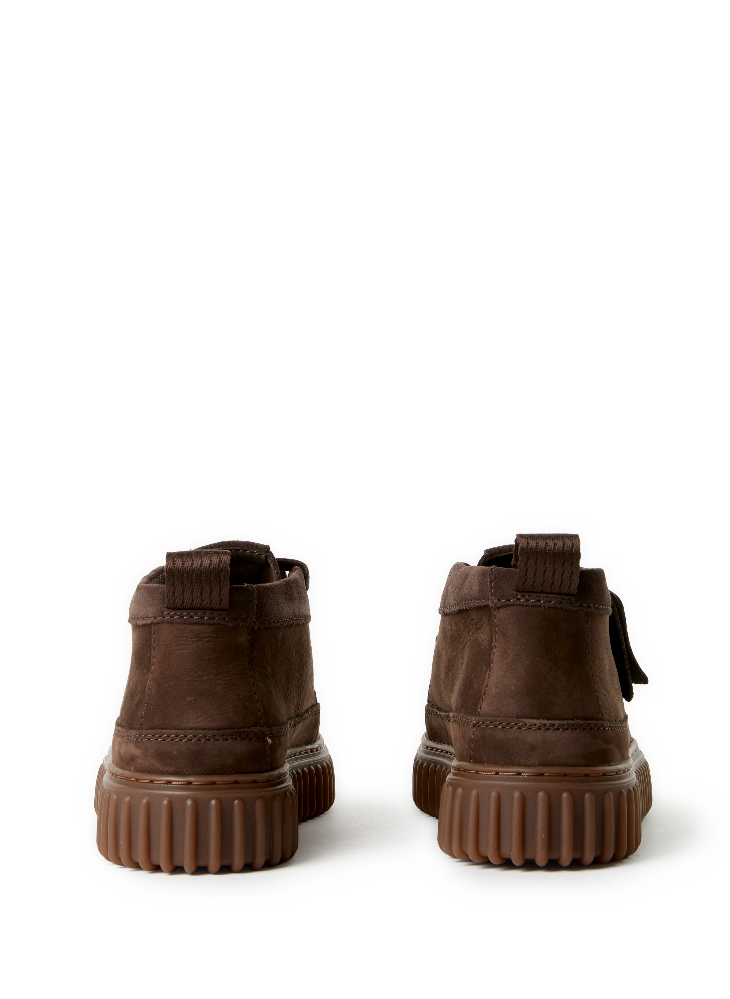 Calfskin leather lace-up loafers CLARKS Brown