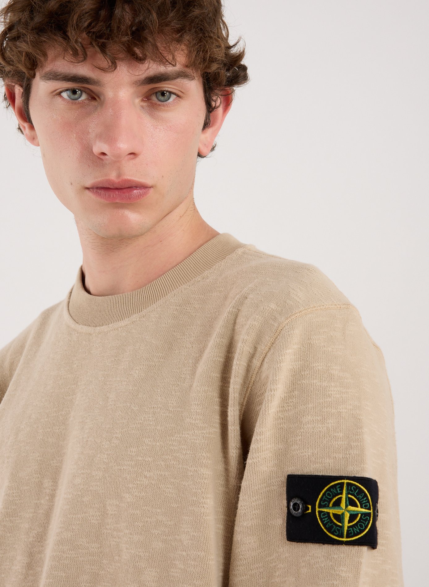 Cotton sweatshirt STONE ISLAND Beige