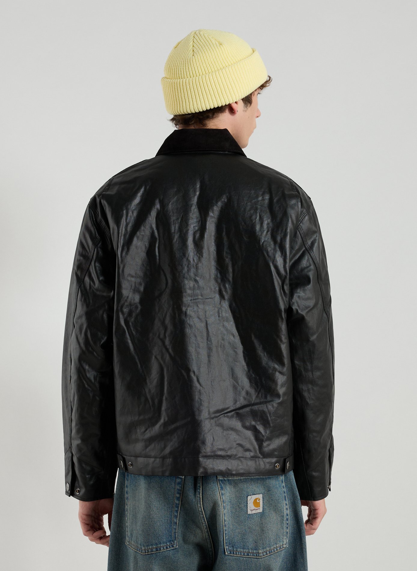 Straight OG Dean coated cotton jacket CARHARTT WIP Black