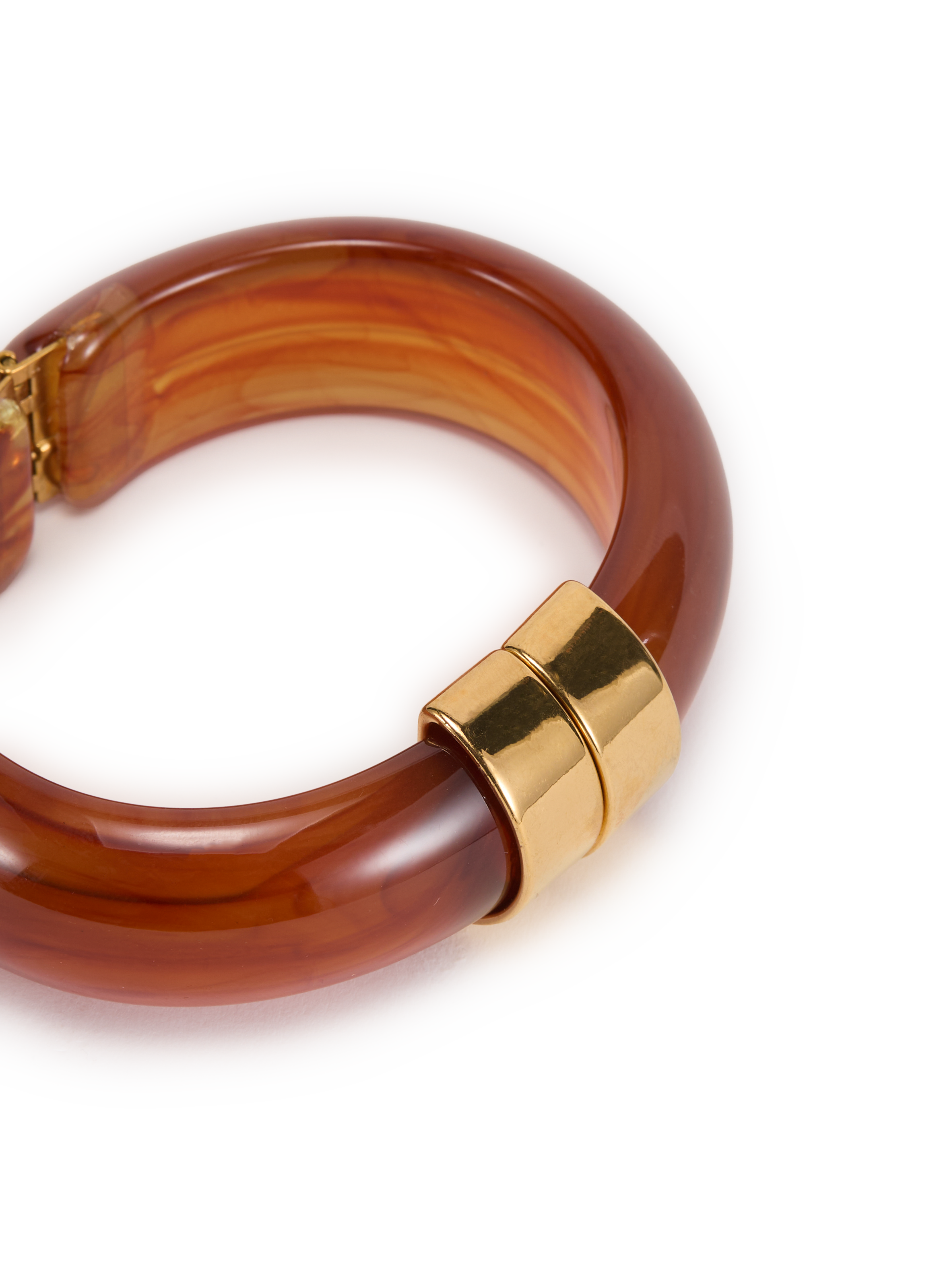 Resin openable bangle AU PRINTEMPS PARIS Brown