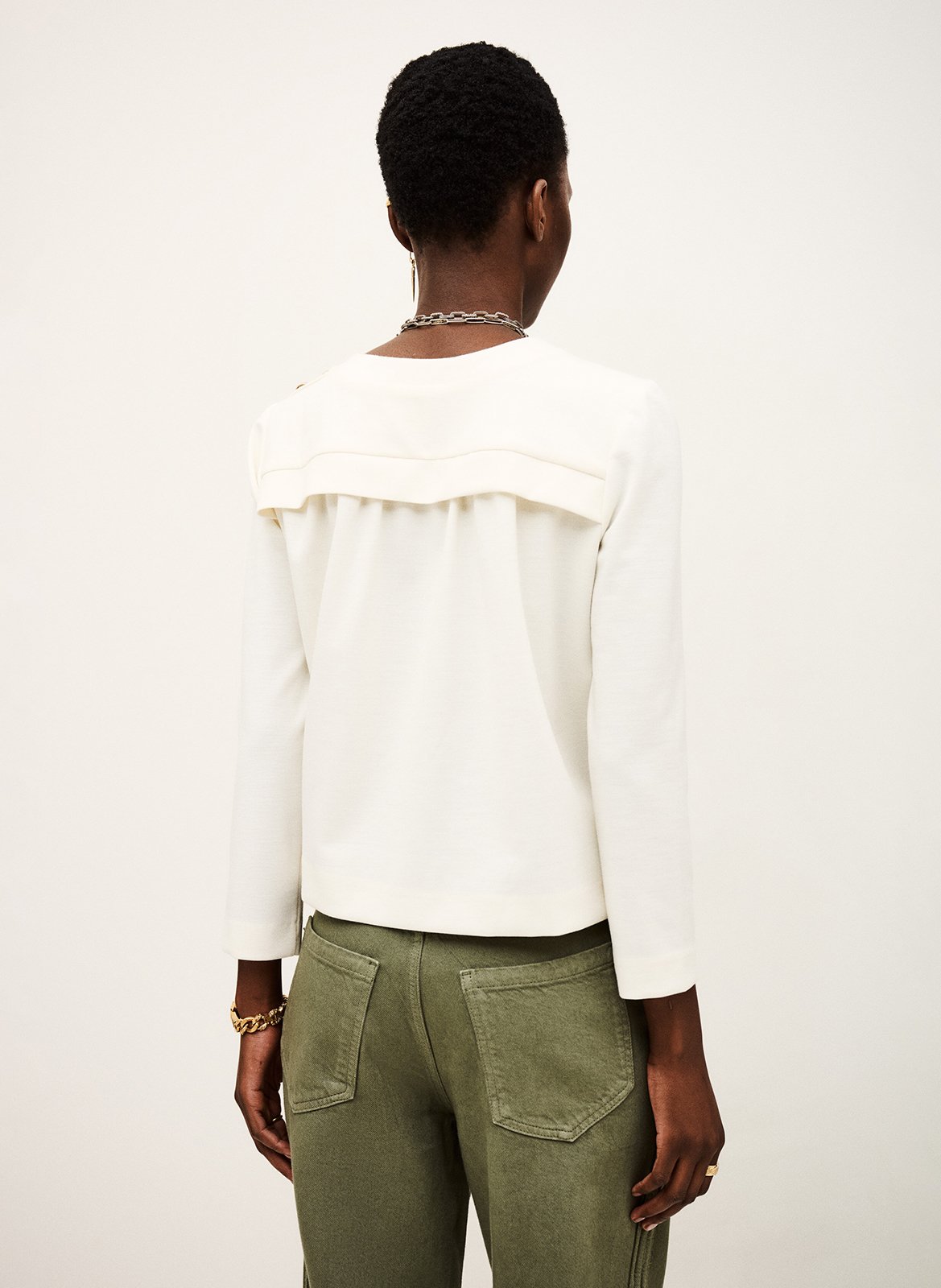 Top col rond marvy BA&SH Beige