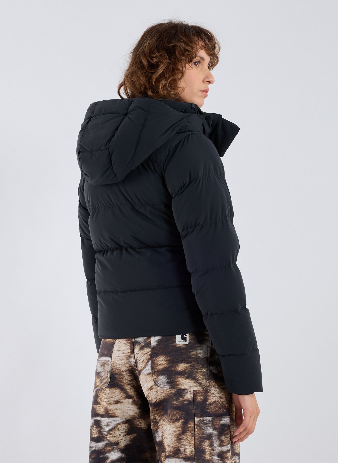 Short hooded puffer jacket Amaze Puff COLUMBIA Black