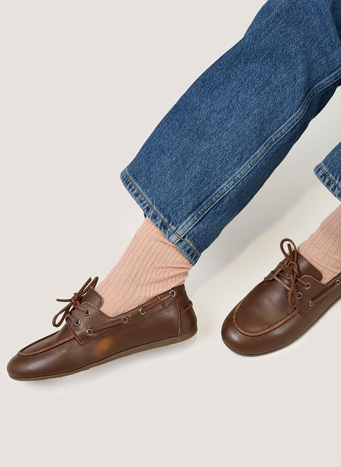 Mocassins en cuir lalie JONAK Marron