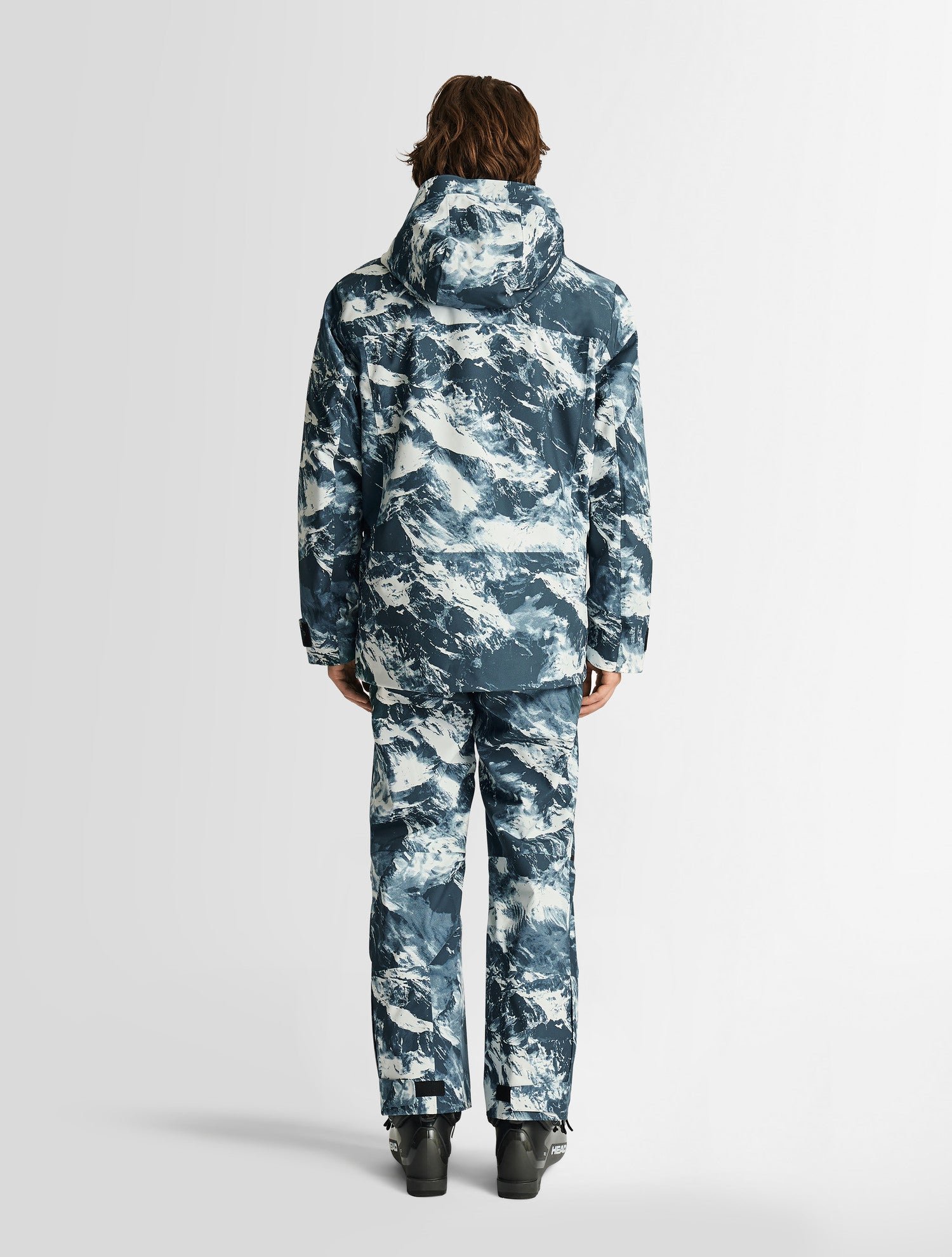 Veste de ski bromonz  mountn col montant coupe ample FUSALP Bleu