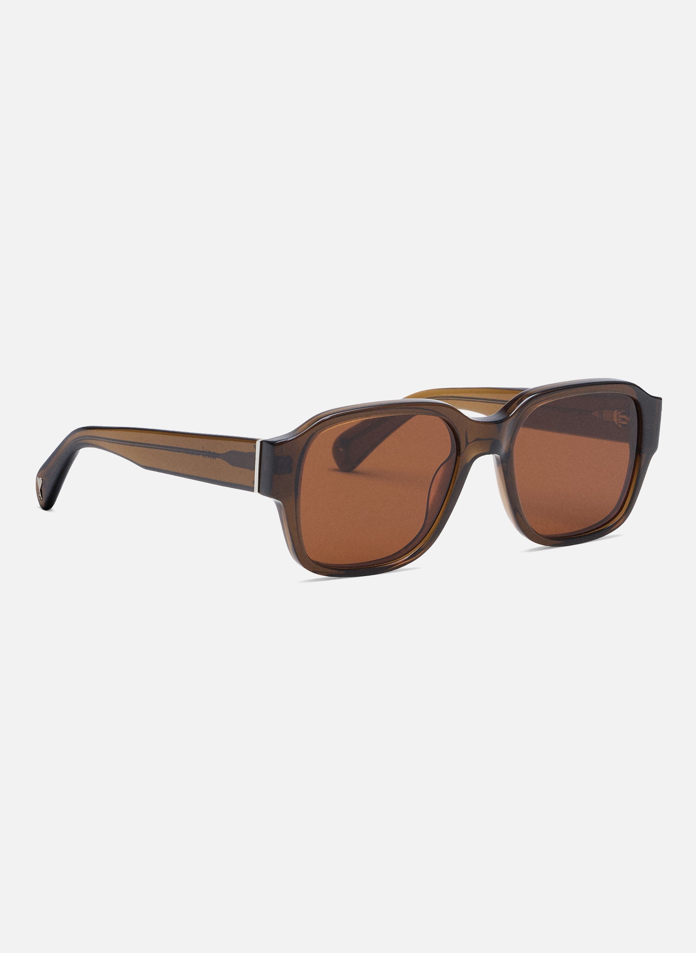 Lunettes de soleil 75006 en acétate unisexes AMI PARIS Marron