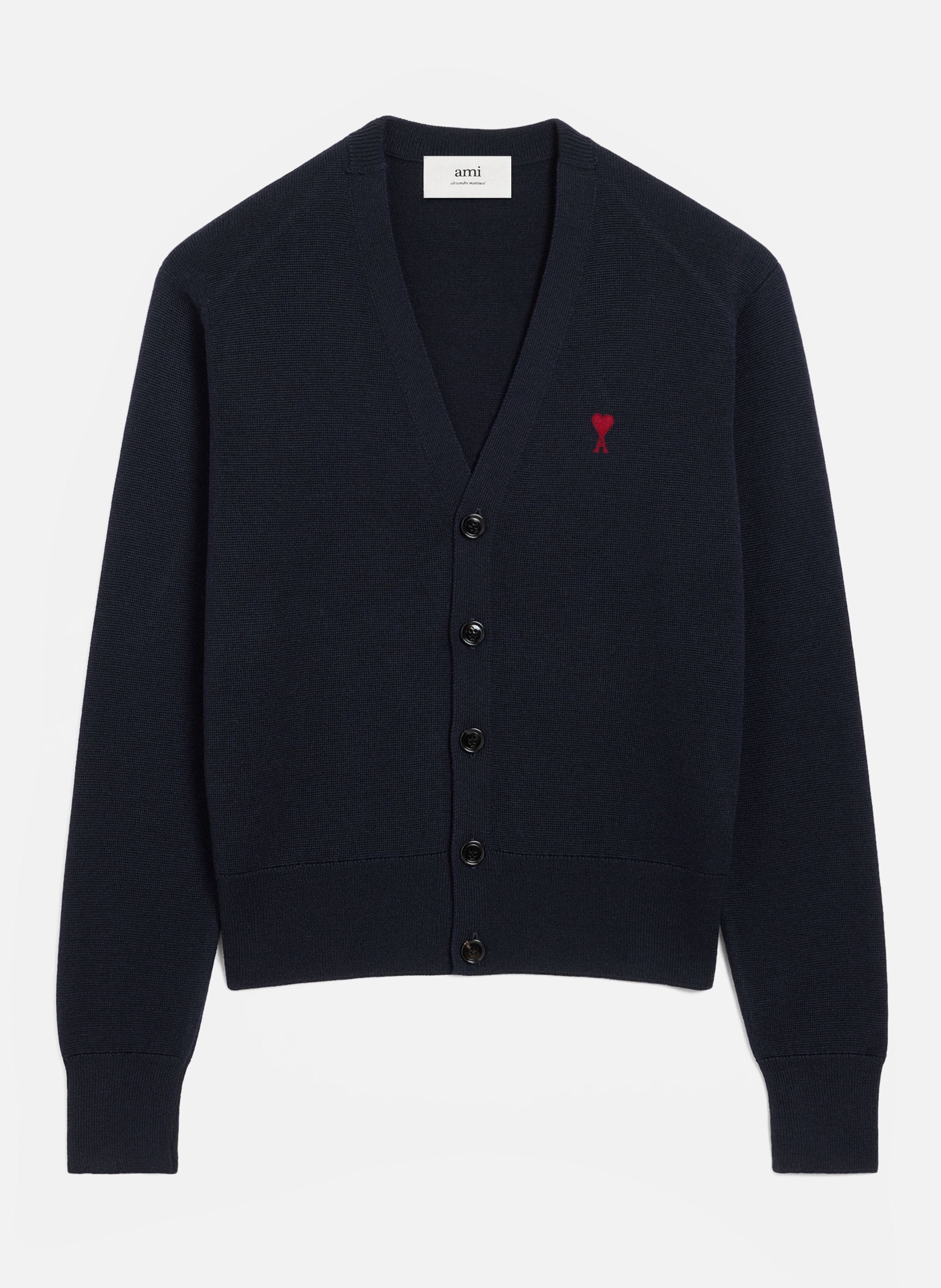 Cardigan Ami De Coeur En Laine AMI PARIS Bleu