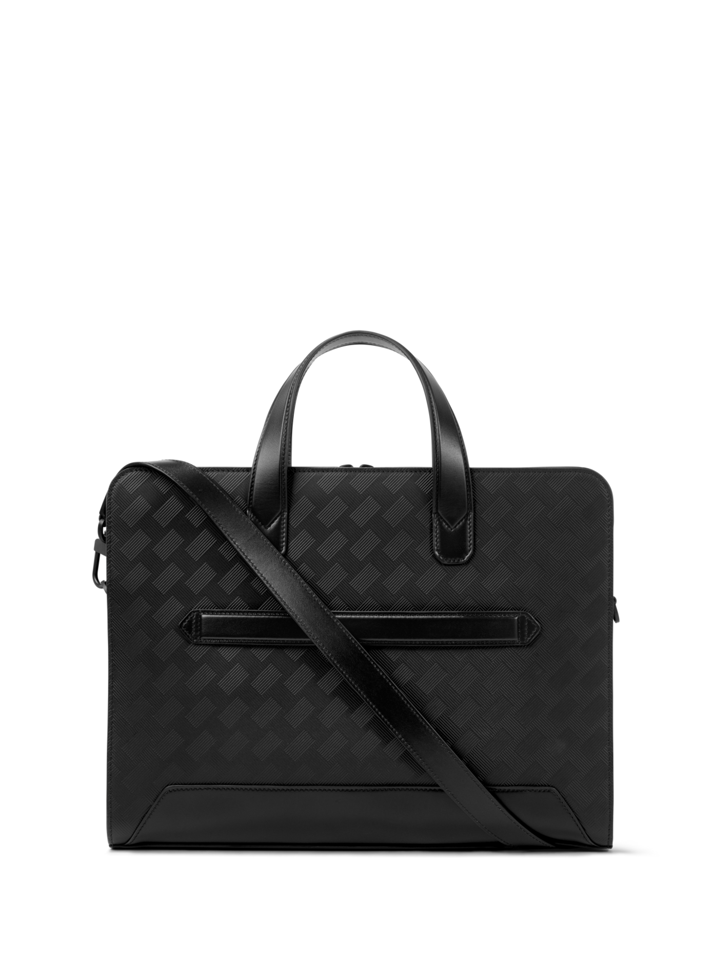 Porte documents fin en cuir MONTBLANC Noir