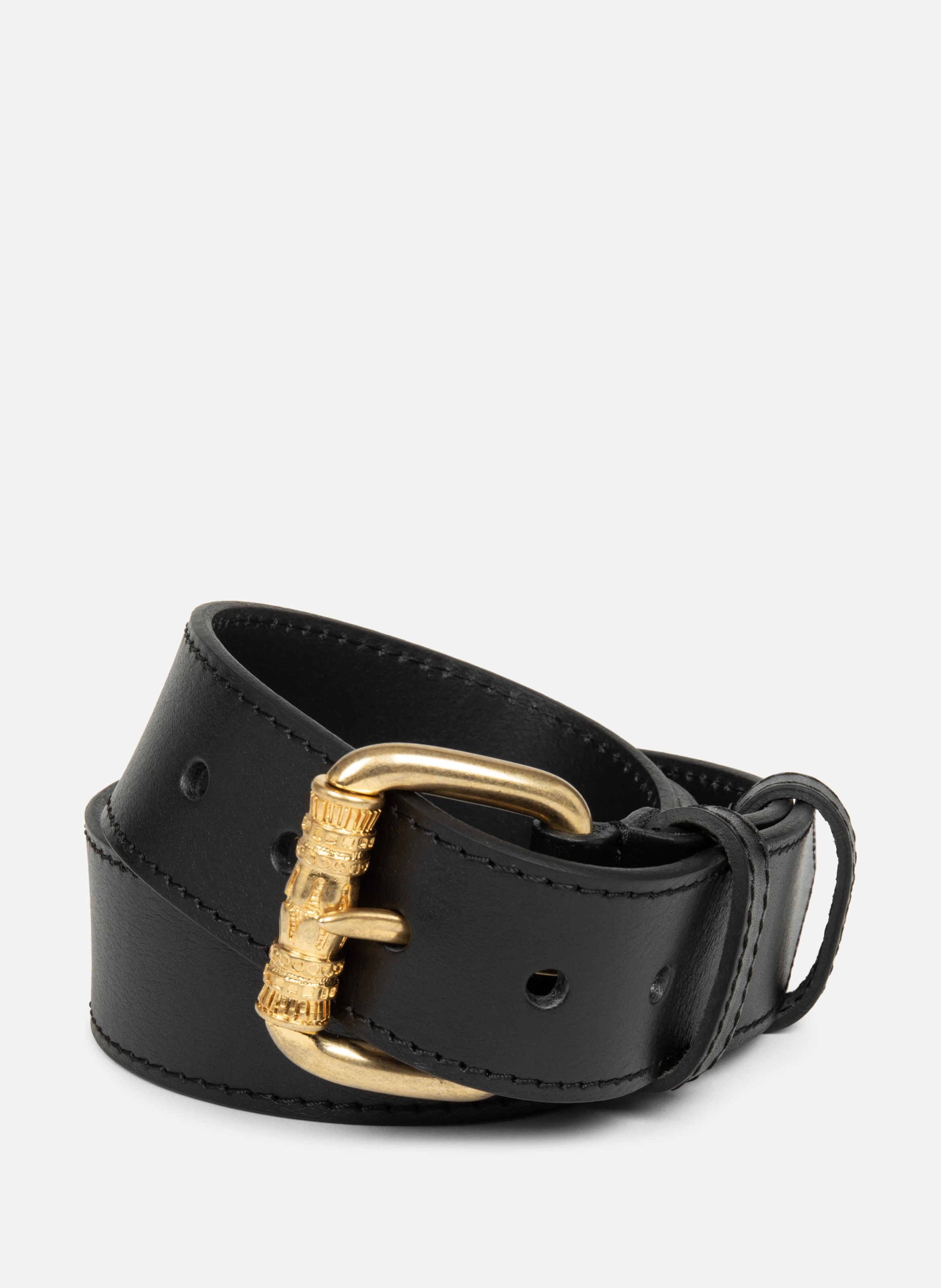 Ceinture - ceinture cuir lisse LANCASTER Noir