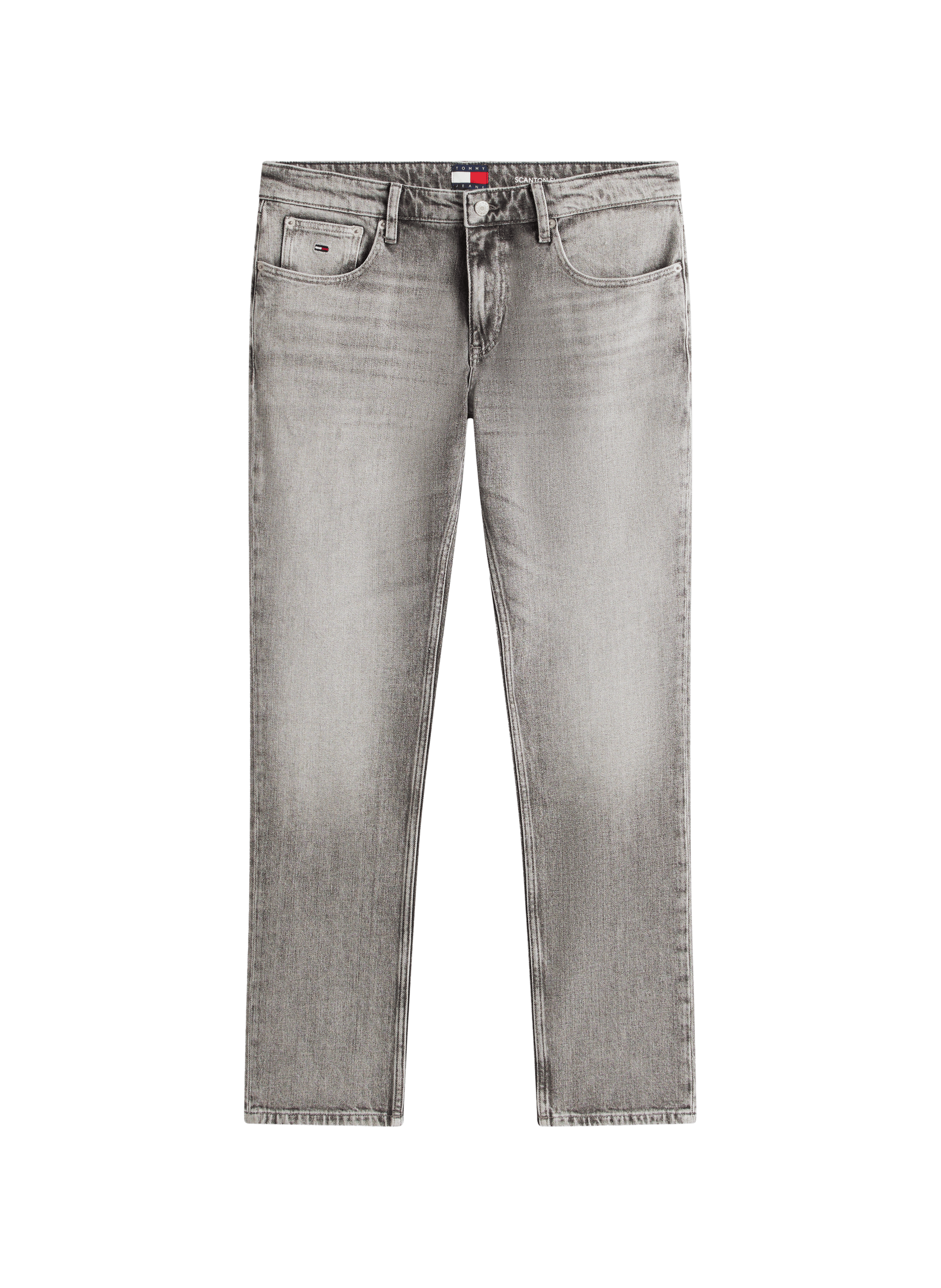 Straight-cut cotton-blend jeans TOMMY HILFIGER Grey