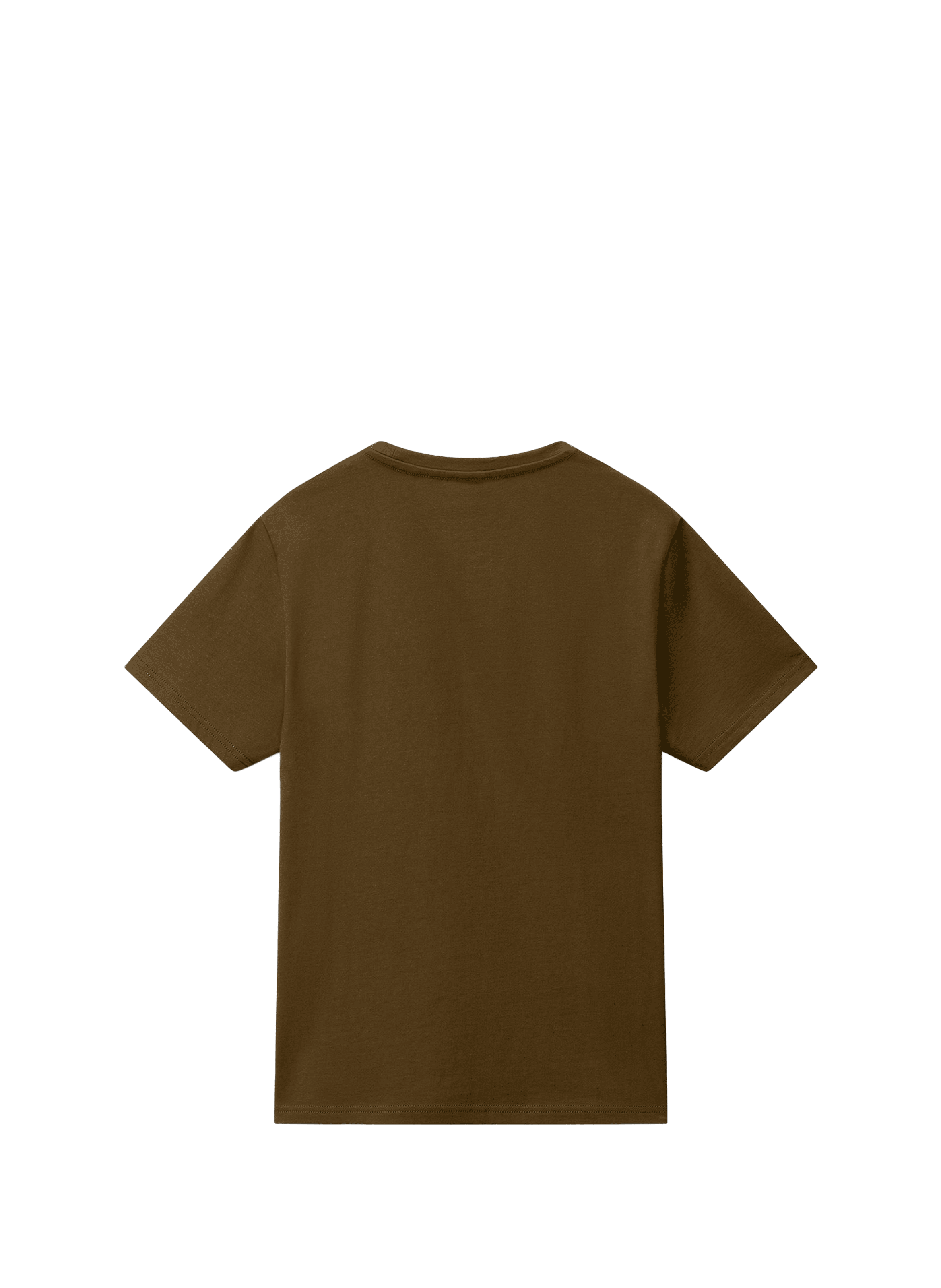 T-shirt col rond en coton NAPAPIJRI Kaki