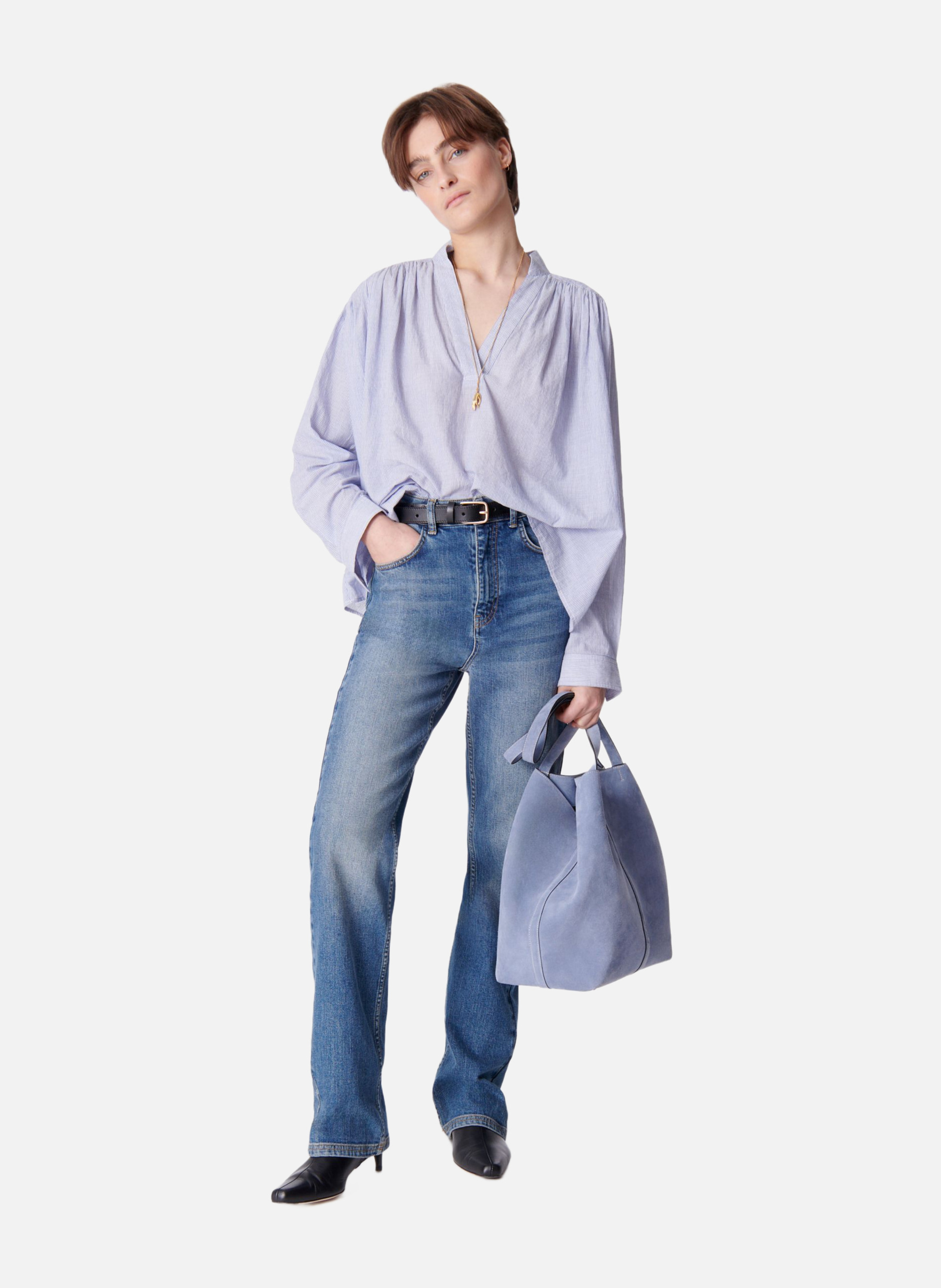 Blouse calvin VANESSA BRUNO Bleu