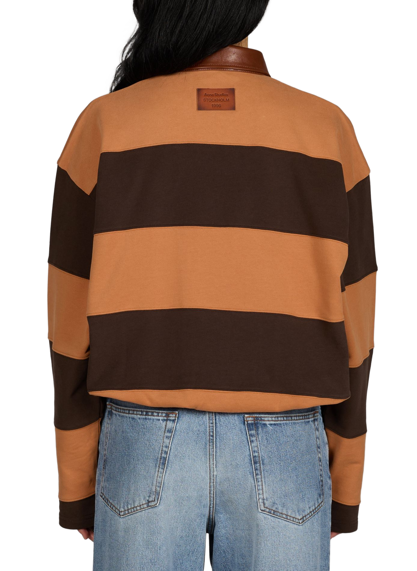 Polo oversize en coton bio ACNE STUDIOS Multicolore