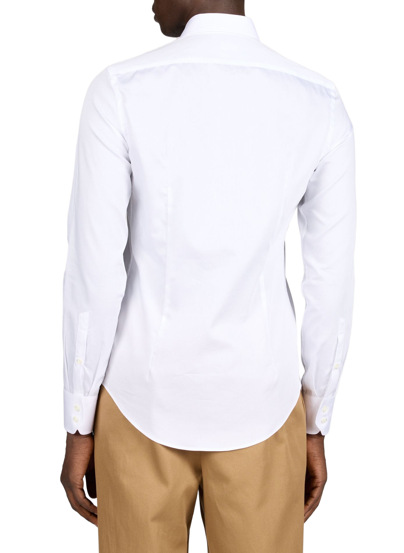 Chemise droite col classique en coton VAN LAACK Blanc