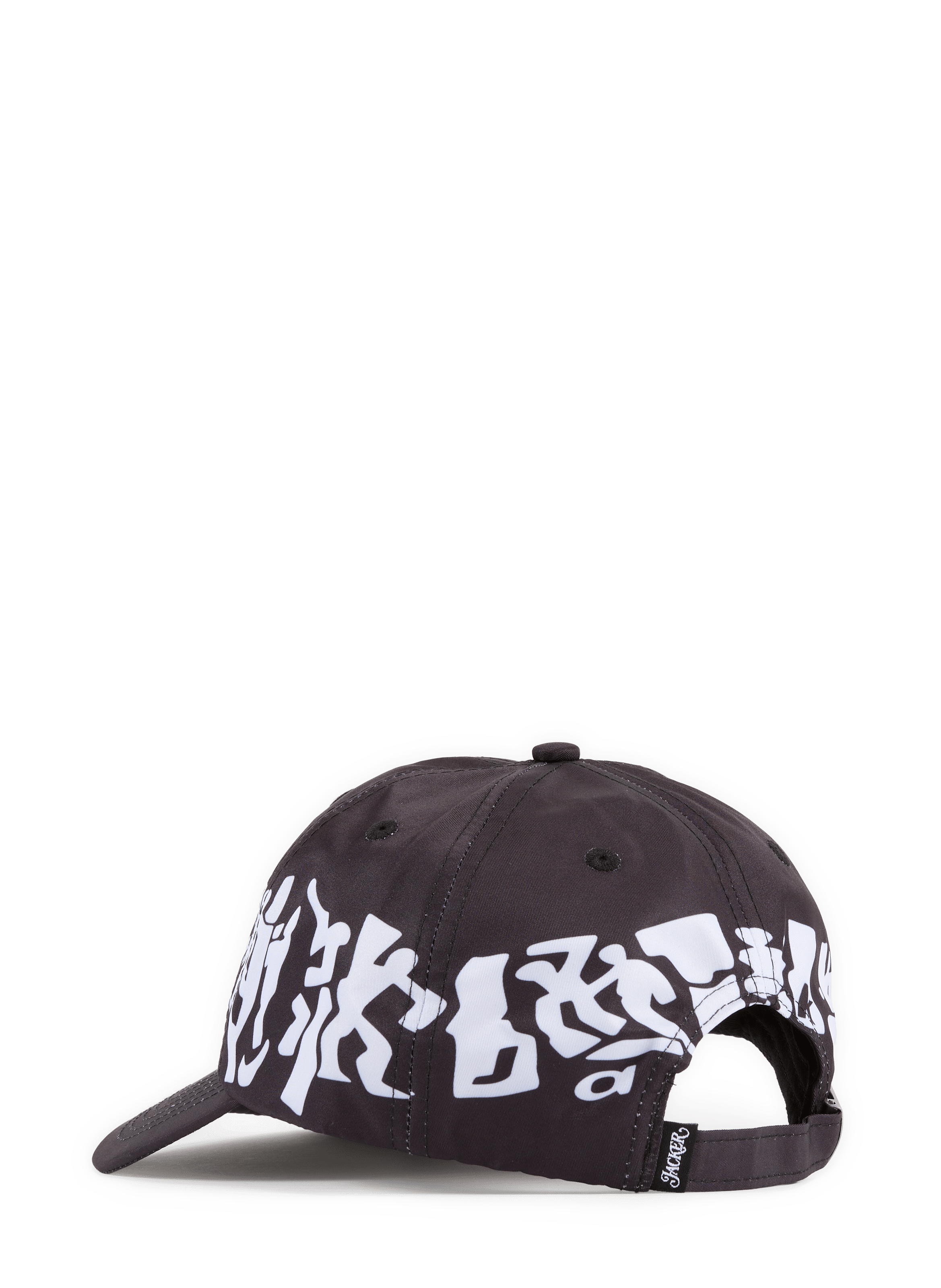 Casquette baseball imprimée JACKER. Noir