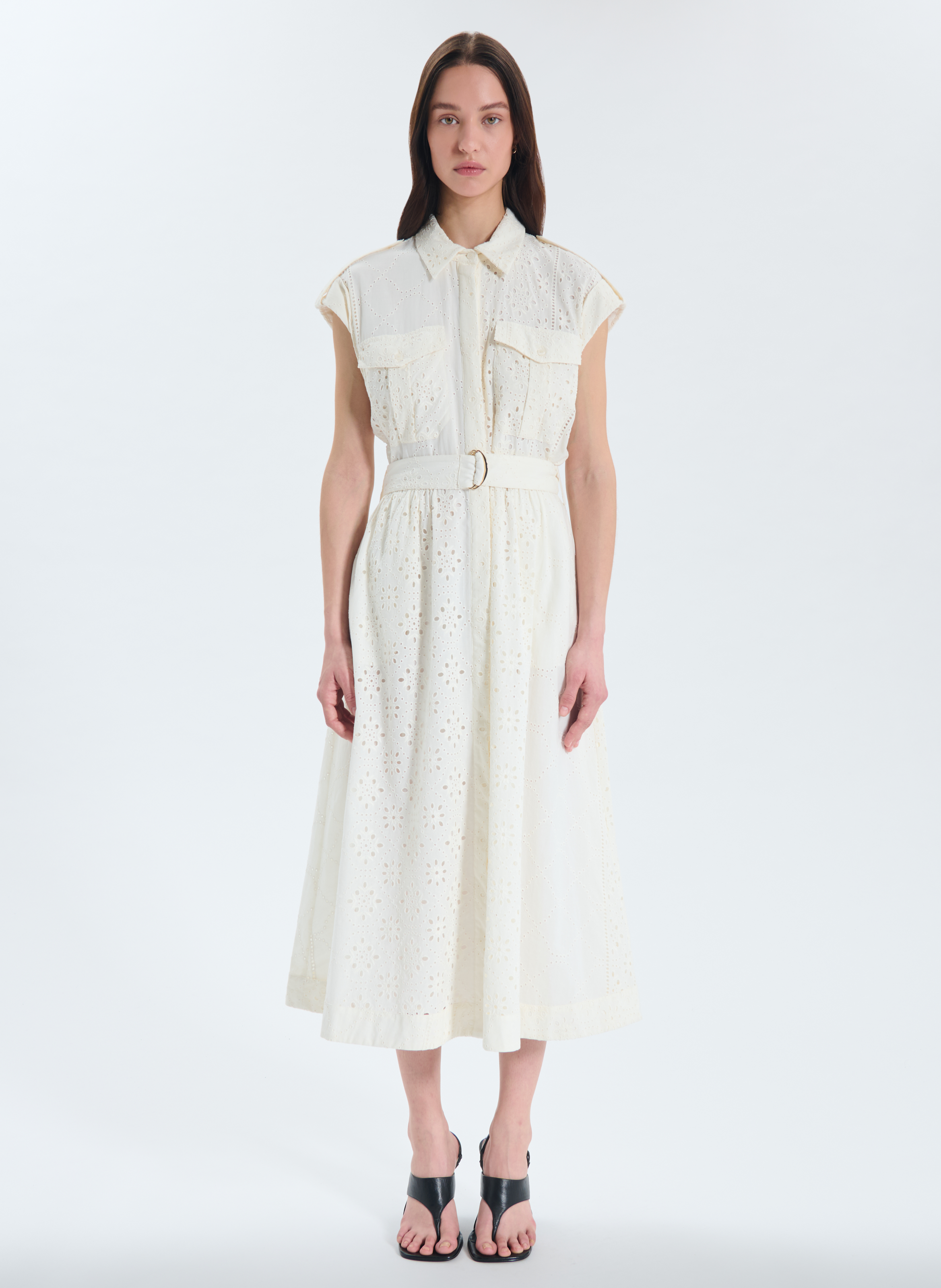 Robe  riyad ZAPA Blanc