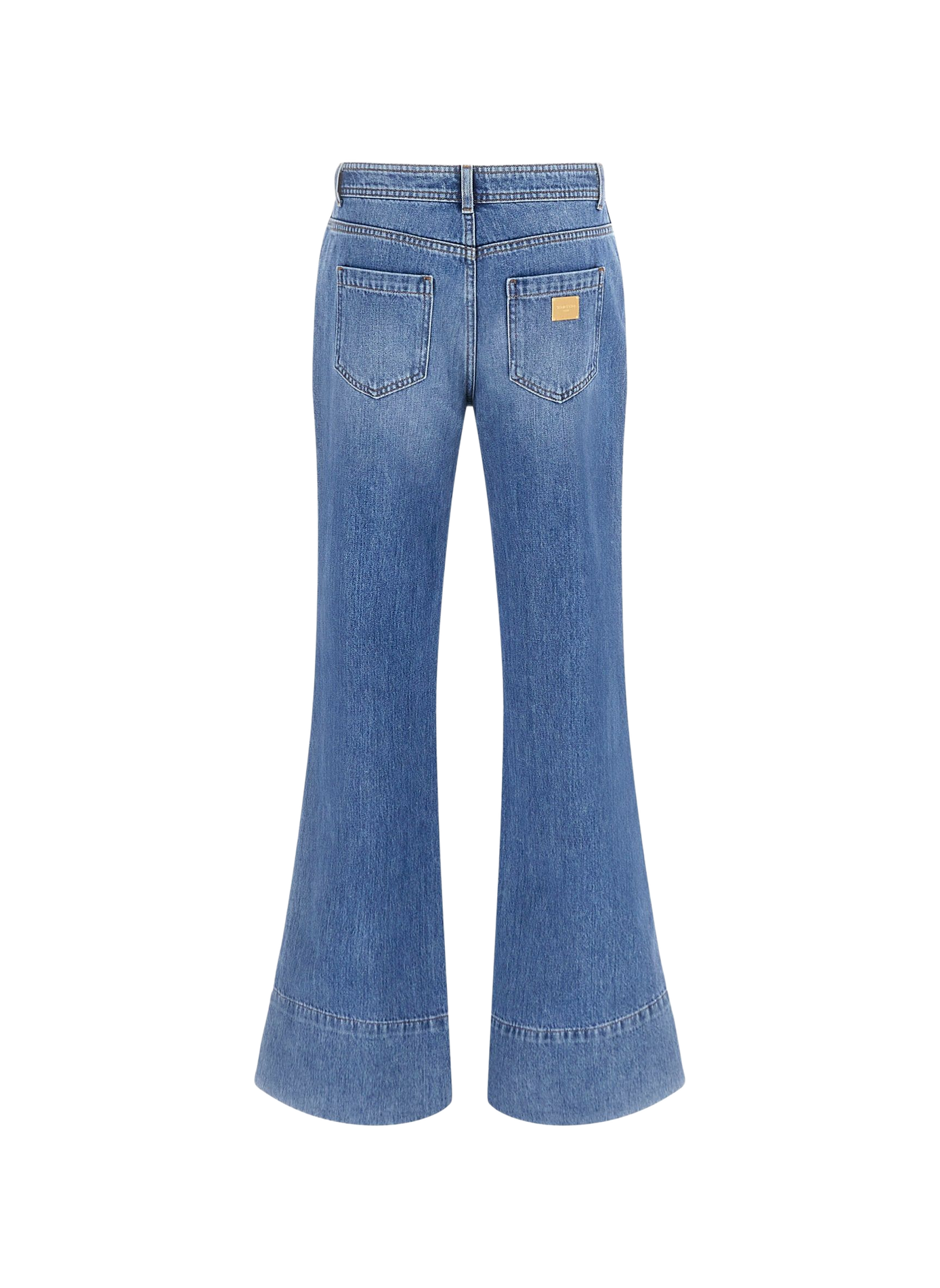 Jean Marciano mit Ketten-Detail an der Taille aus Baumwolle GUESS Blau