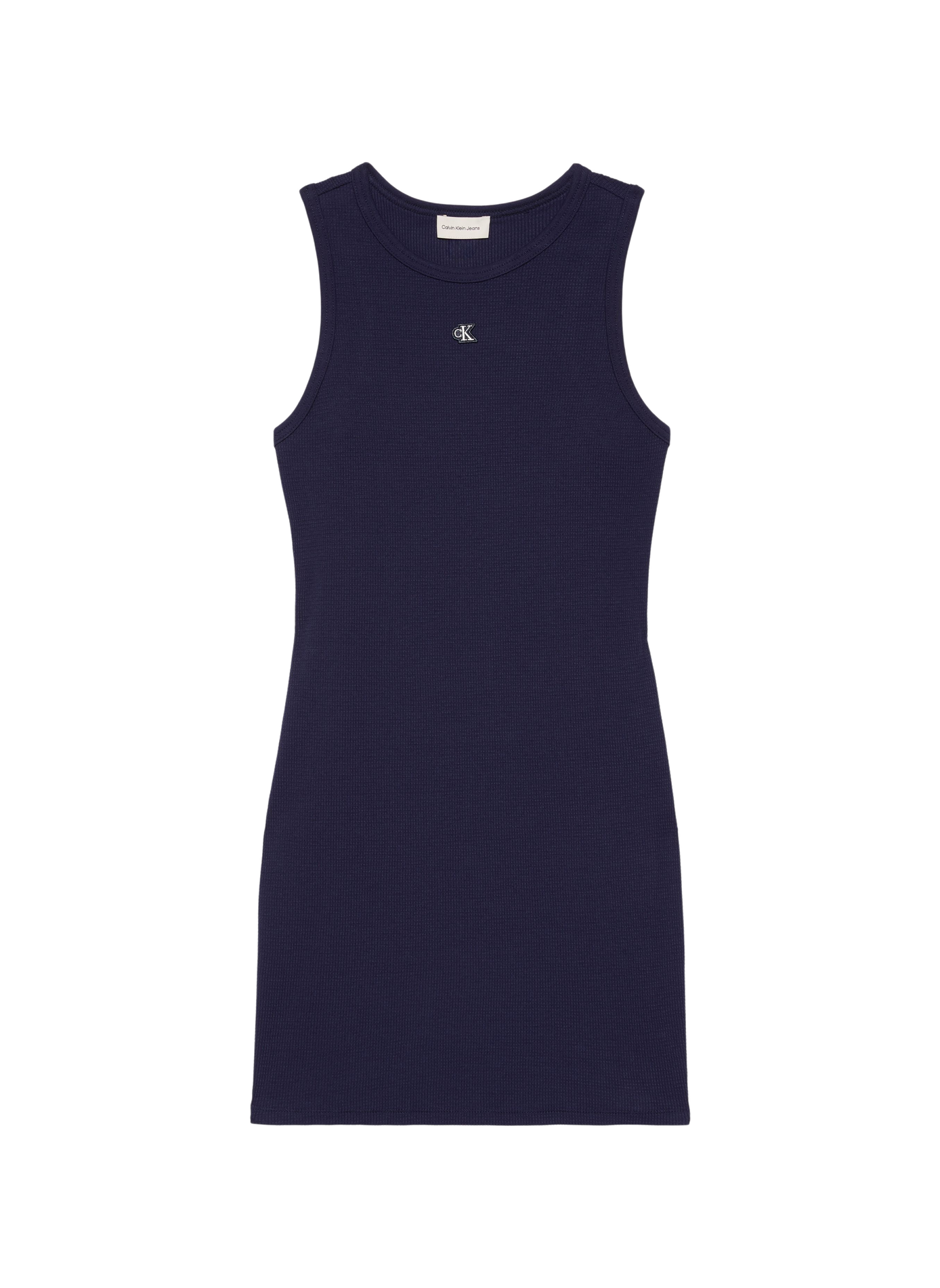Robe gaufré sans manches en coton mélangé CALVIN KLEIN Bleu