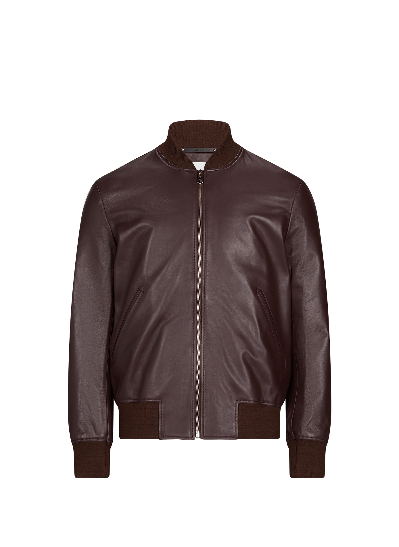Straight leather jacket PAUL SMITH Red