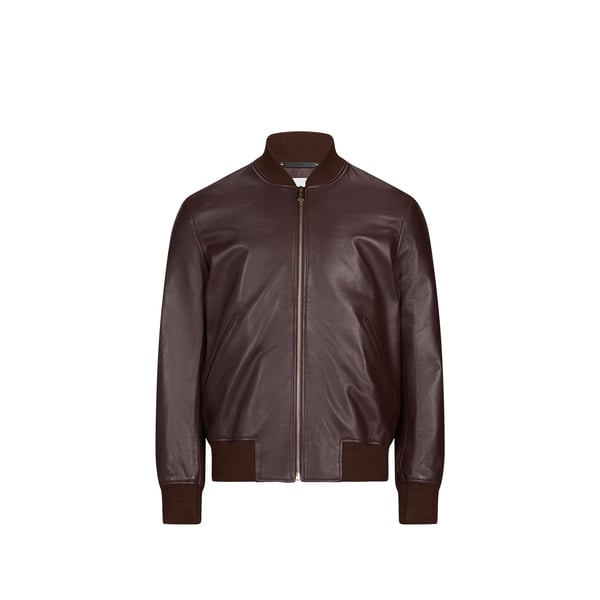 Blouson droit en cuir Blouson droit en cuir