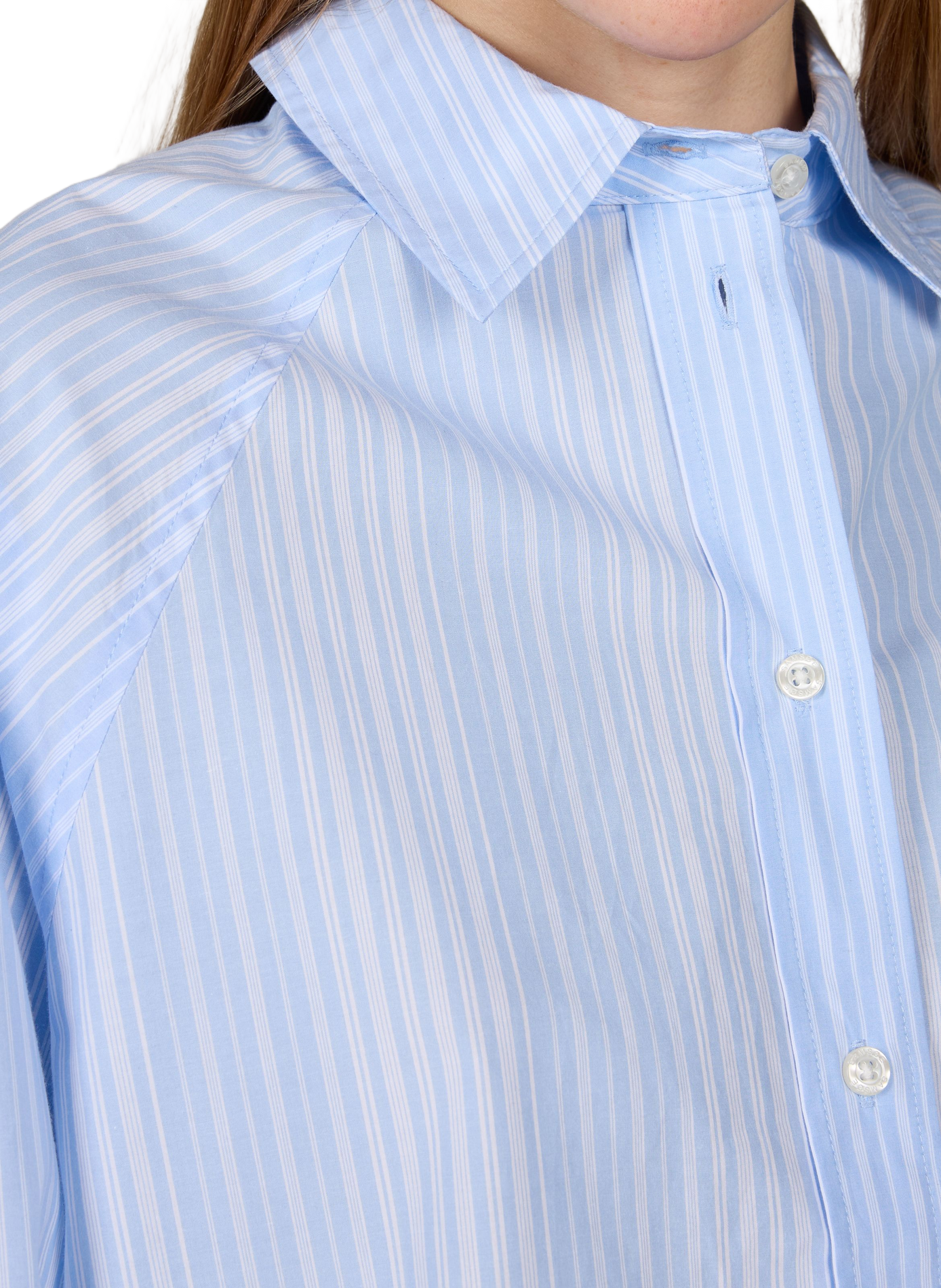 Chemise à rayures en coton SAMSOE SAMSOE Bleu