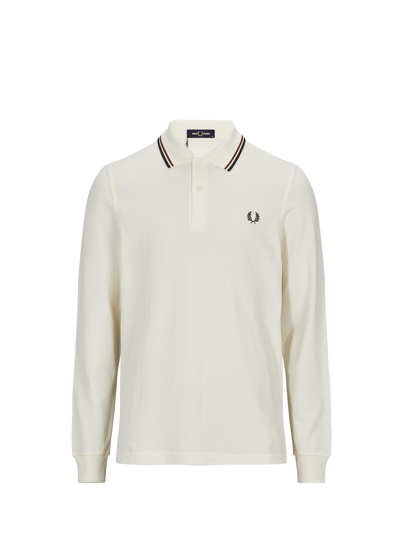 Straight cotton logo polo FRED PERRY Beige