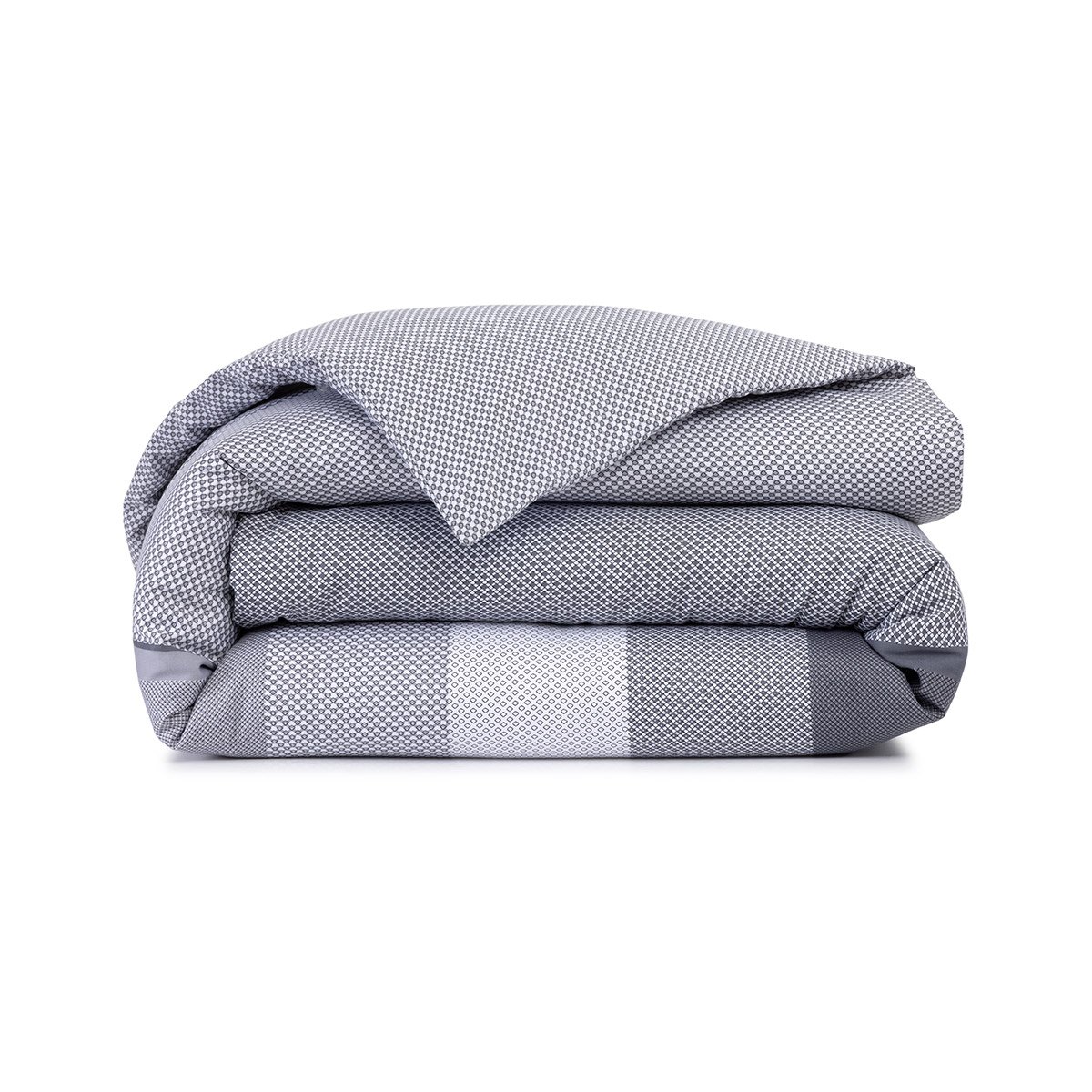 Housse de couette en satin de coton, logan BOSS HOME Gris