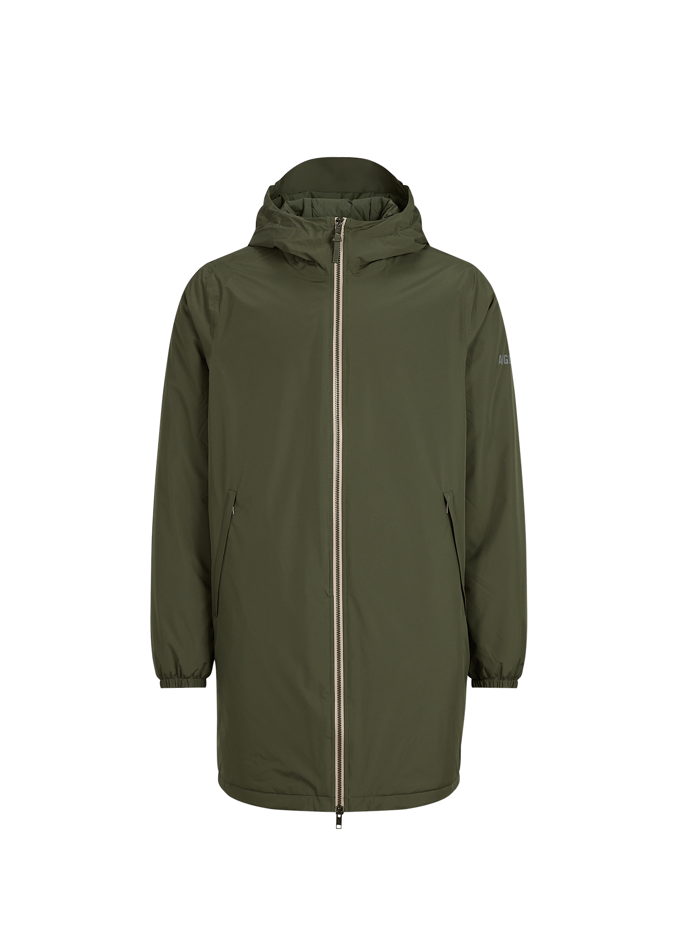 Parka mi-longue à capuche ample AIGLE Kaki