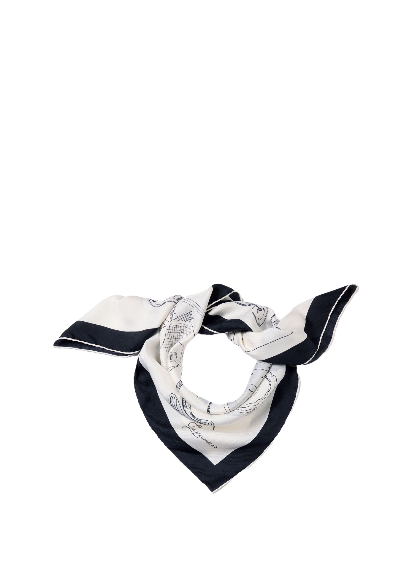 Le grand foulard Cocktail en soie JACQUEMUS Multicolour