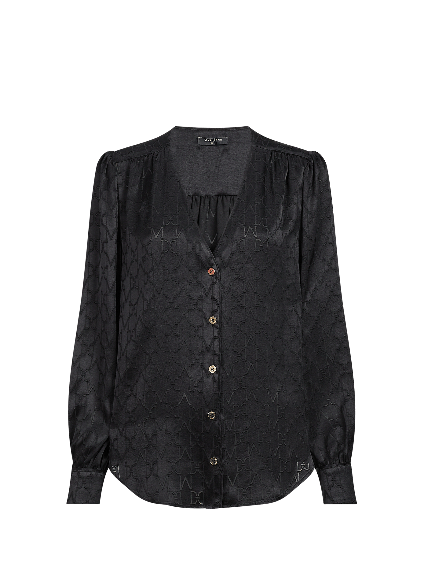 Fluid logo shirt GUESS Black