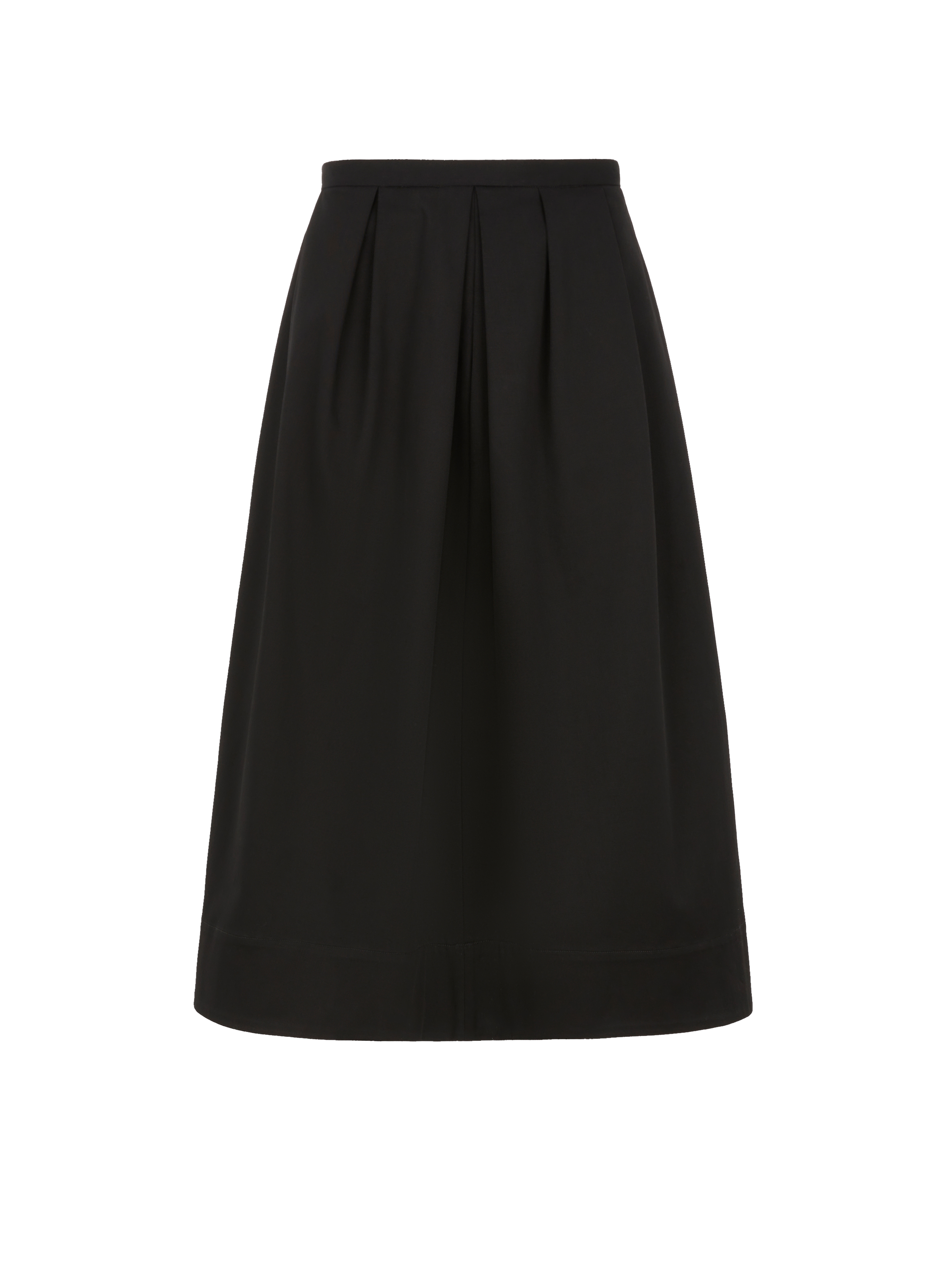 Jupe midi asymétrique en coton mélangé