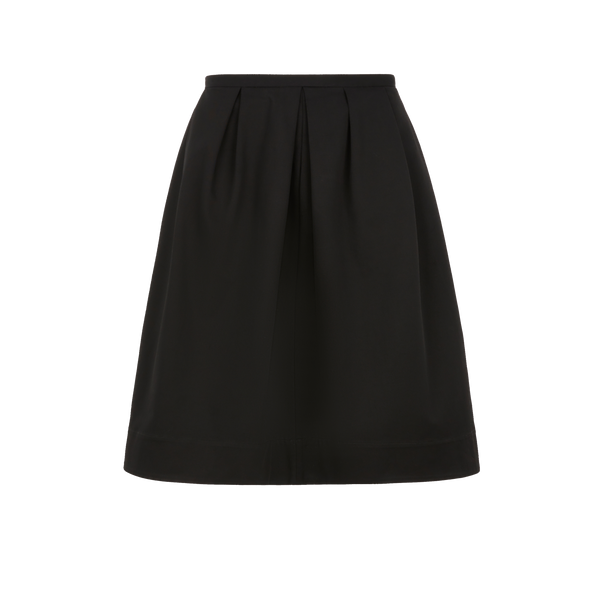 Tibi Asymmetric Cotton-blend Midi Skirt In Black