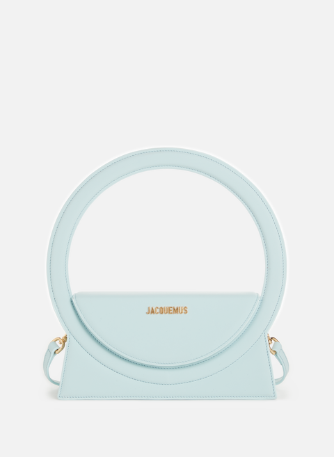 The round leather bag BlueJACQUEMUS 