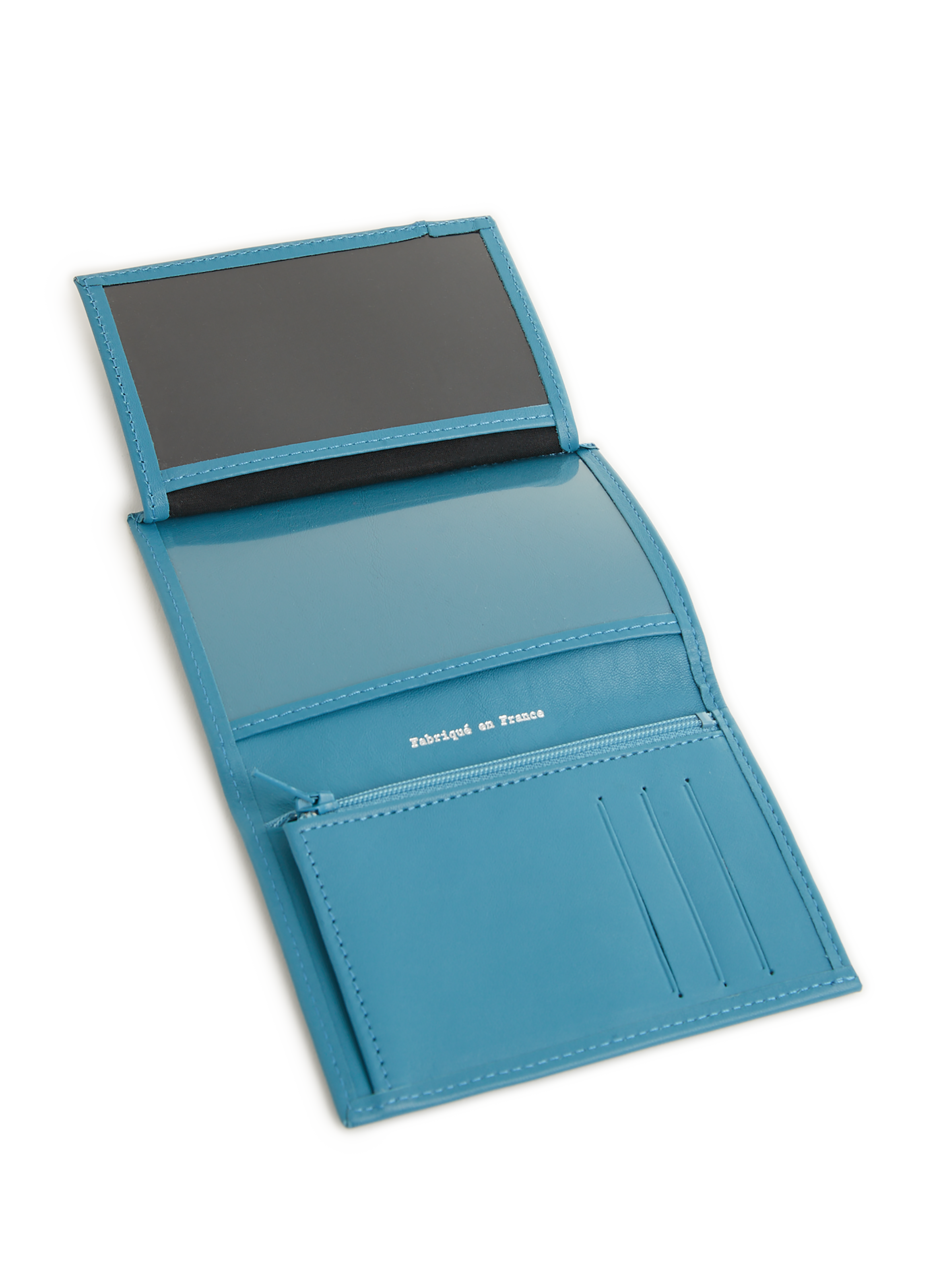 Portefeuille en cuir de veau SAISON 1865 Bleu