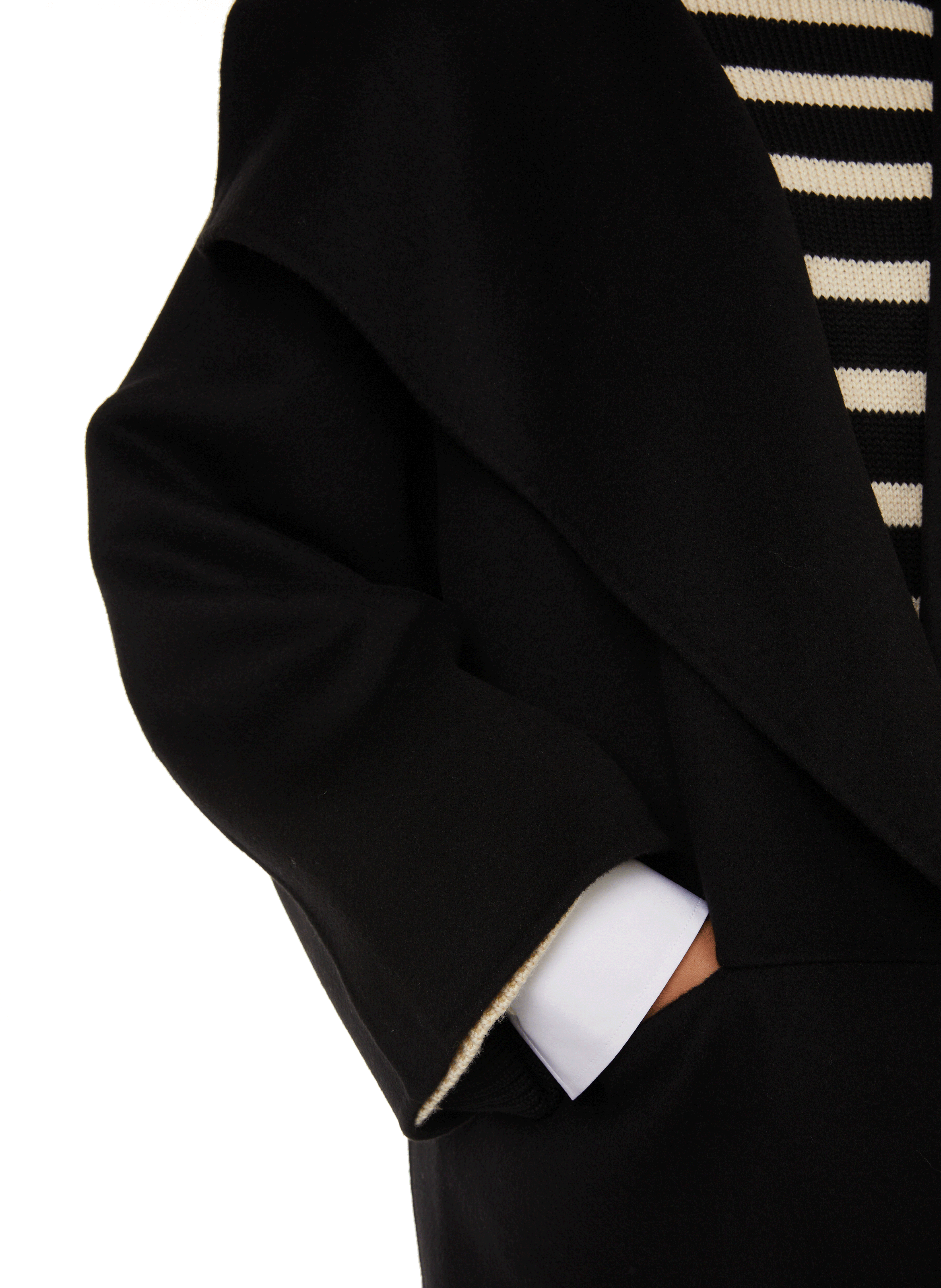 Wool and cashmere coat TOTEME Black