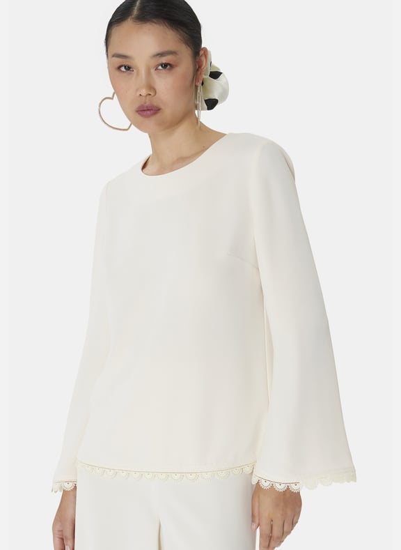 Top droit uni - tazzio Blanc by TARA JARMON TARA JARMON Top droit uni - tazzio Blanc