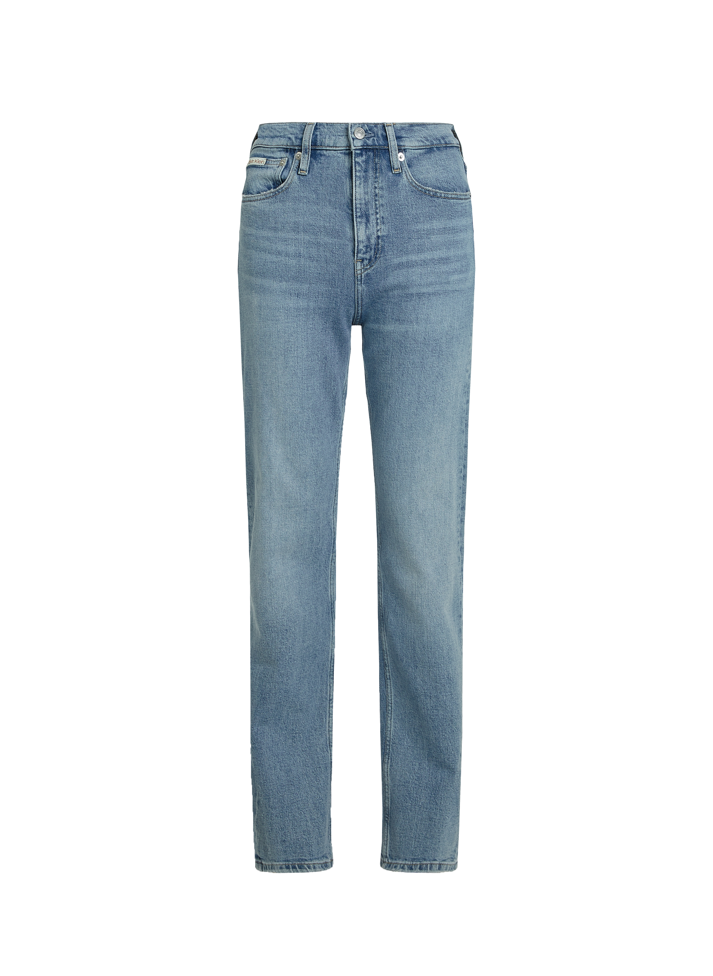 High-waisted straight-leg jeans CALVIN KLEIN White