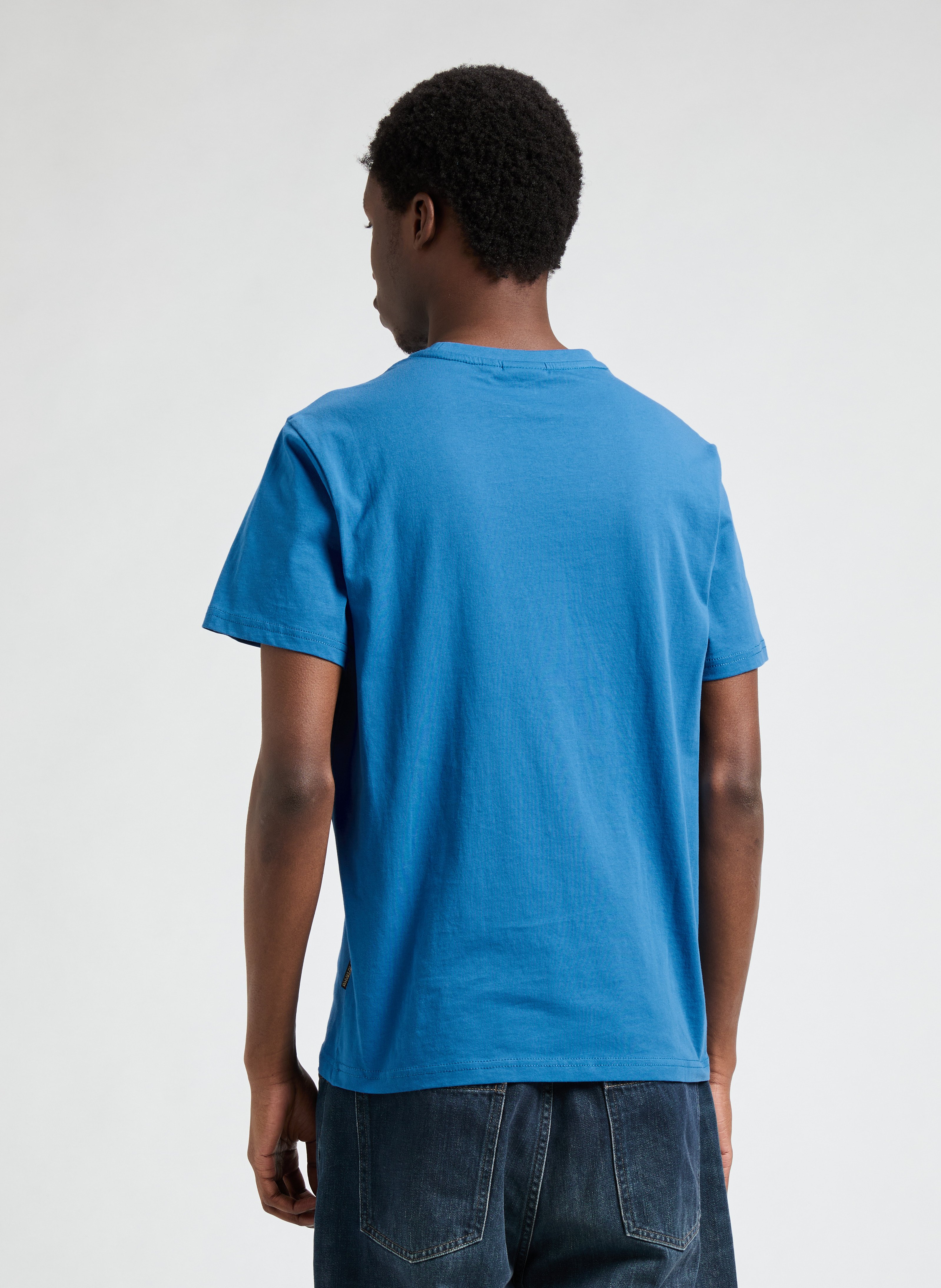 Cotton round-neck T-shirt NAPAPIJRI Blue