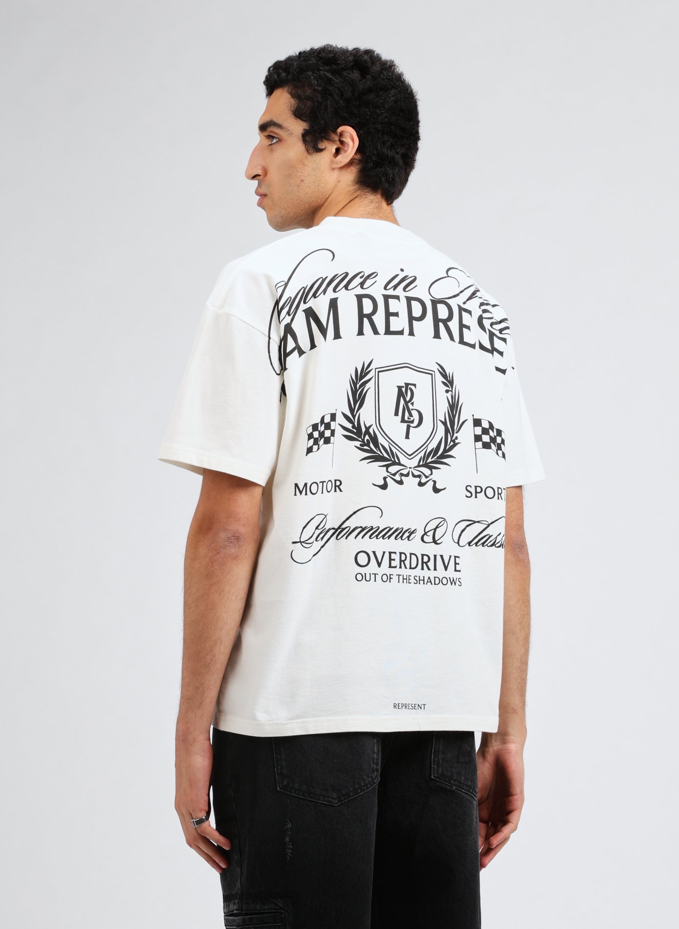 Printed cotton T-shirt REPRESENT White