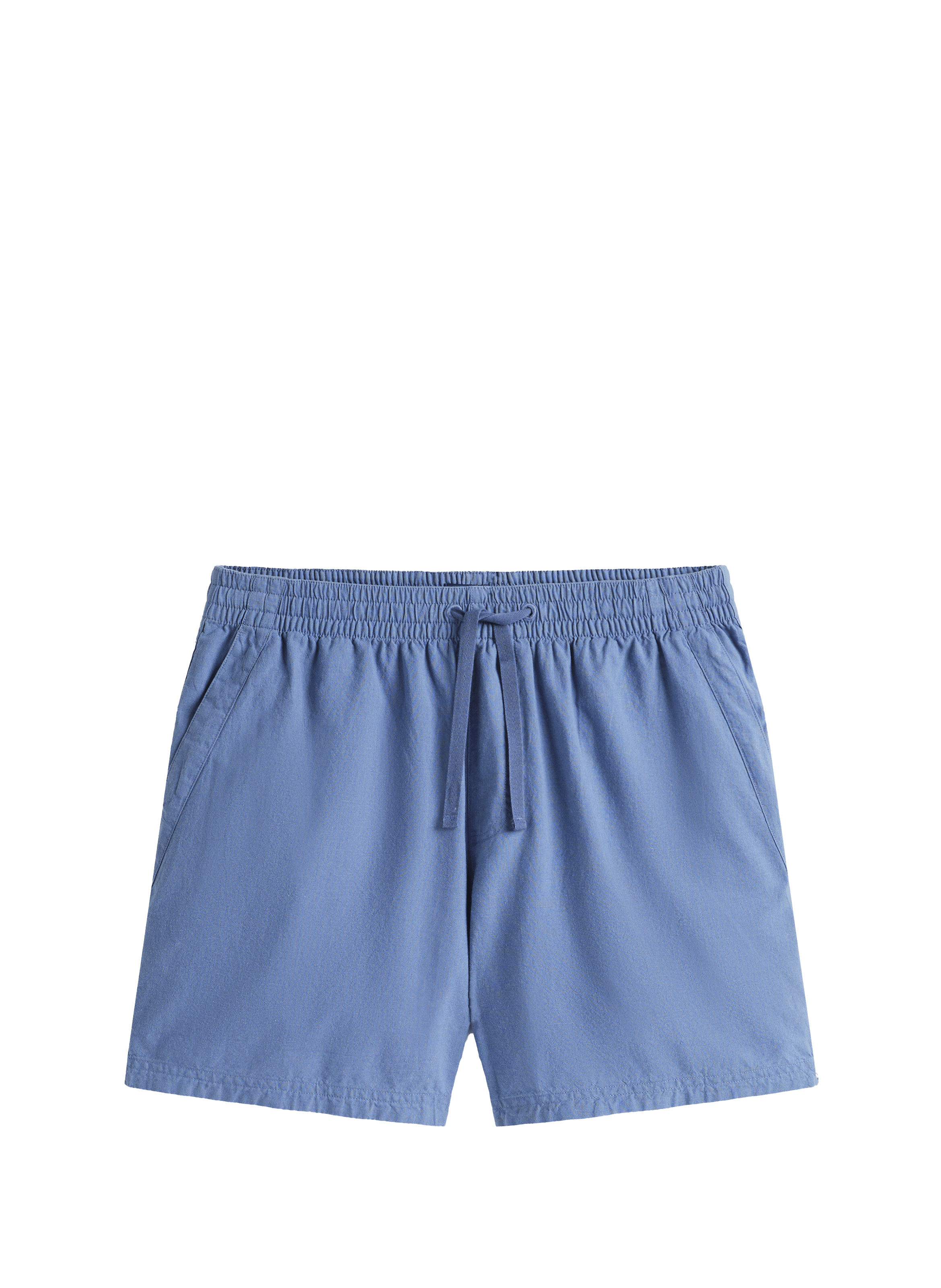 Cotton and linen Bermuda shorts TOMMY HILFIGER Blue