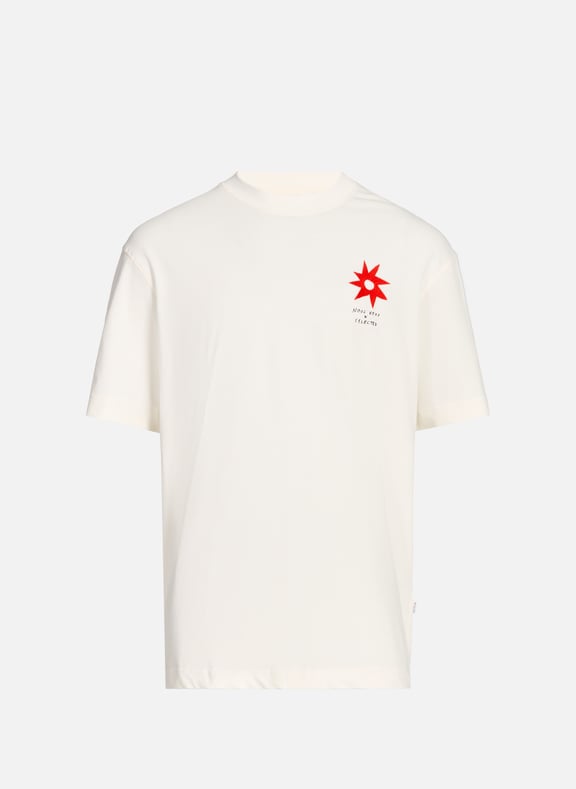 T-shirt en coton Beige by SELECTED SELECTED T-shirt en coton Beige