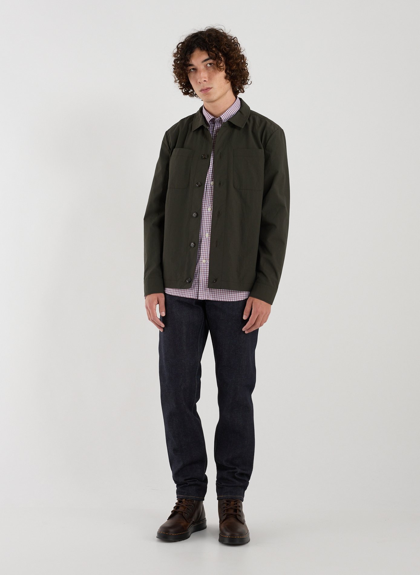Straight-cut jacket FACONNABLE Khaki