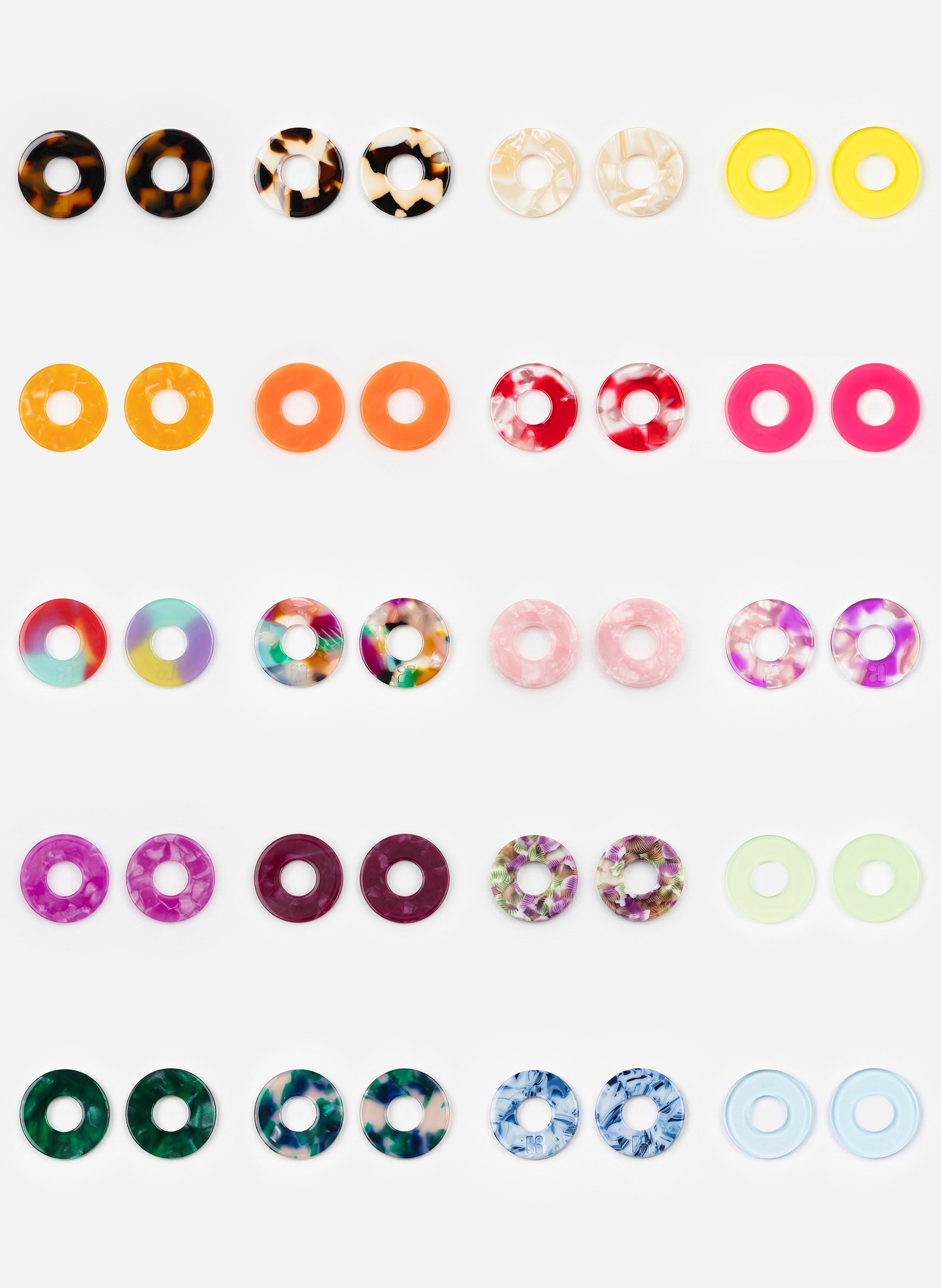 Charms donuts en acétate de cellulose KURAGE GINZA Violet